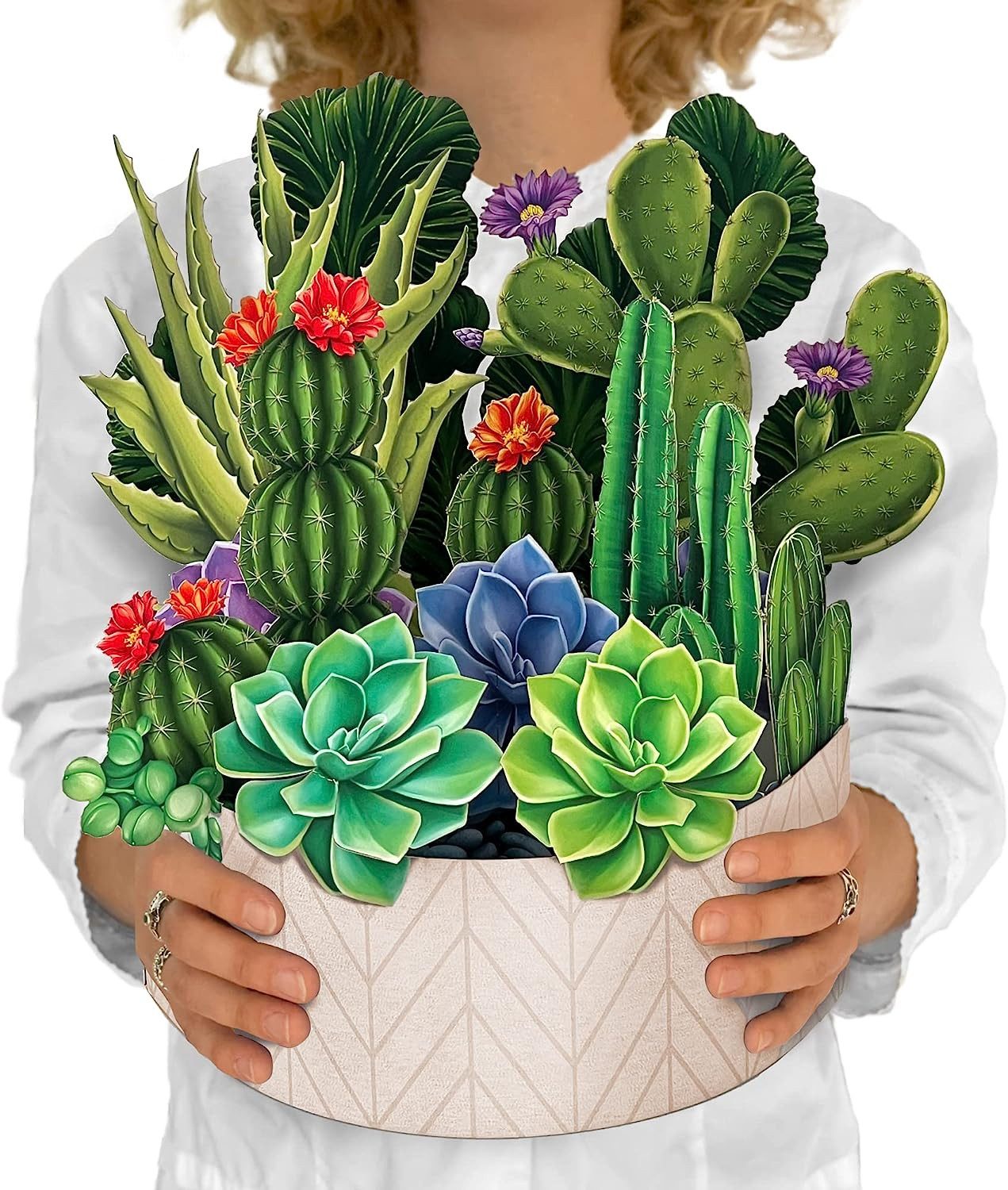 Grußkarten Geburtstagskarten Pop-up-Grußkarten mit Blumendesign und Umschlag