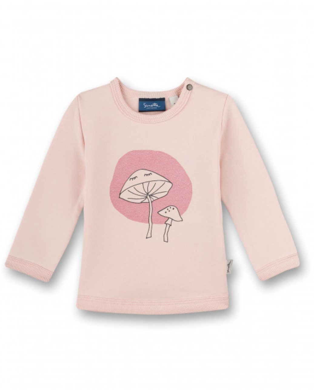 Sweater Baby Sweatshirt angeraut Baumwolle mit Print langarm
