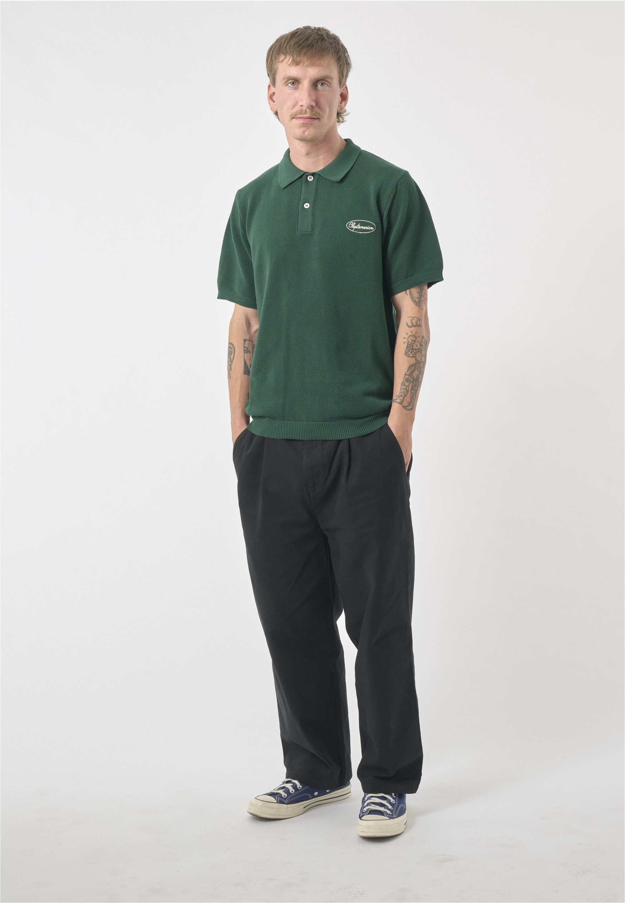 Cleptomanicx Poloshirt Shirt Dazed mit lockerem günstig online kaufen