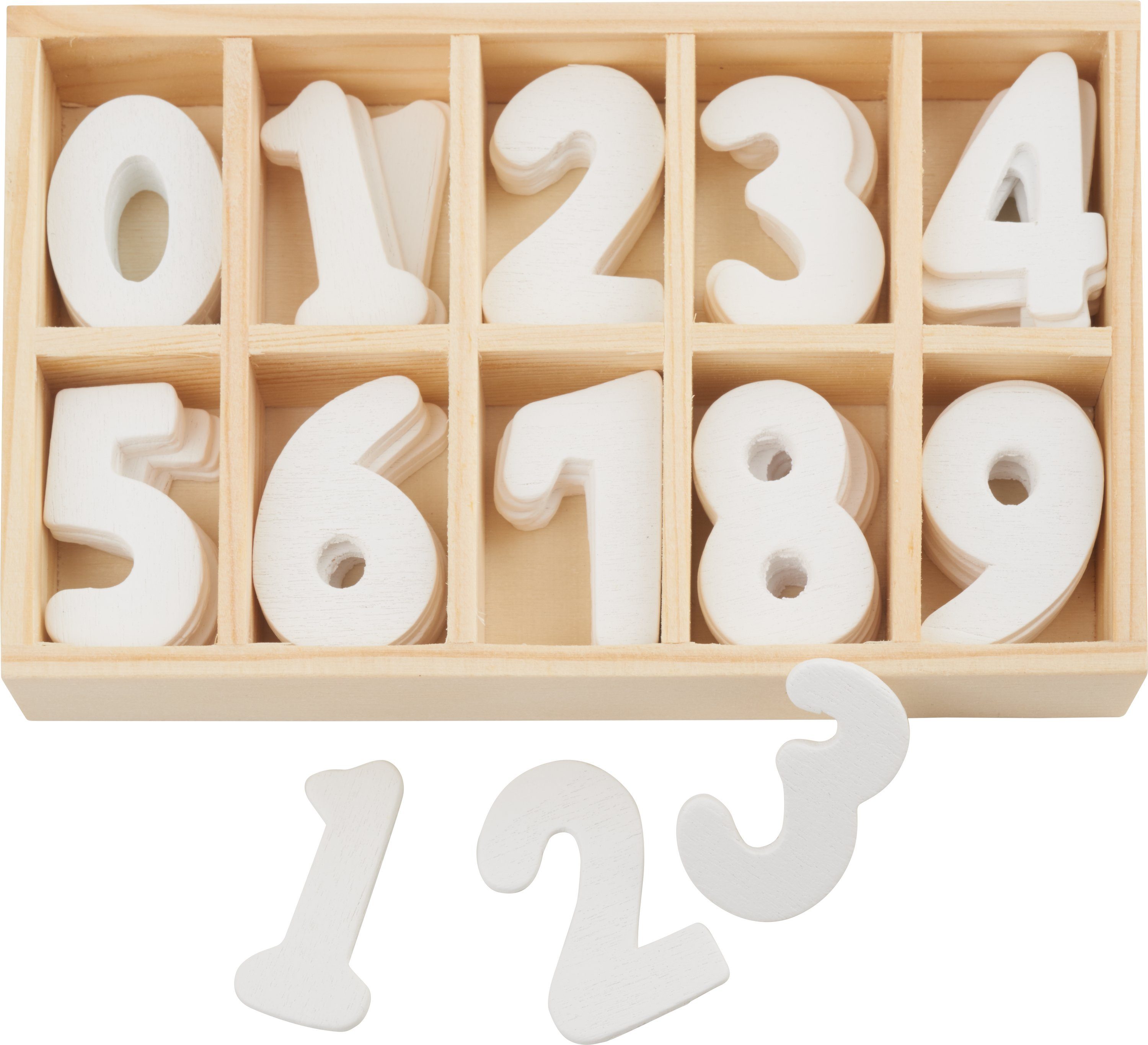 VBS Kalender zum Selbstbasteln Holz-Zahlen, 60 Stück