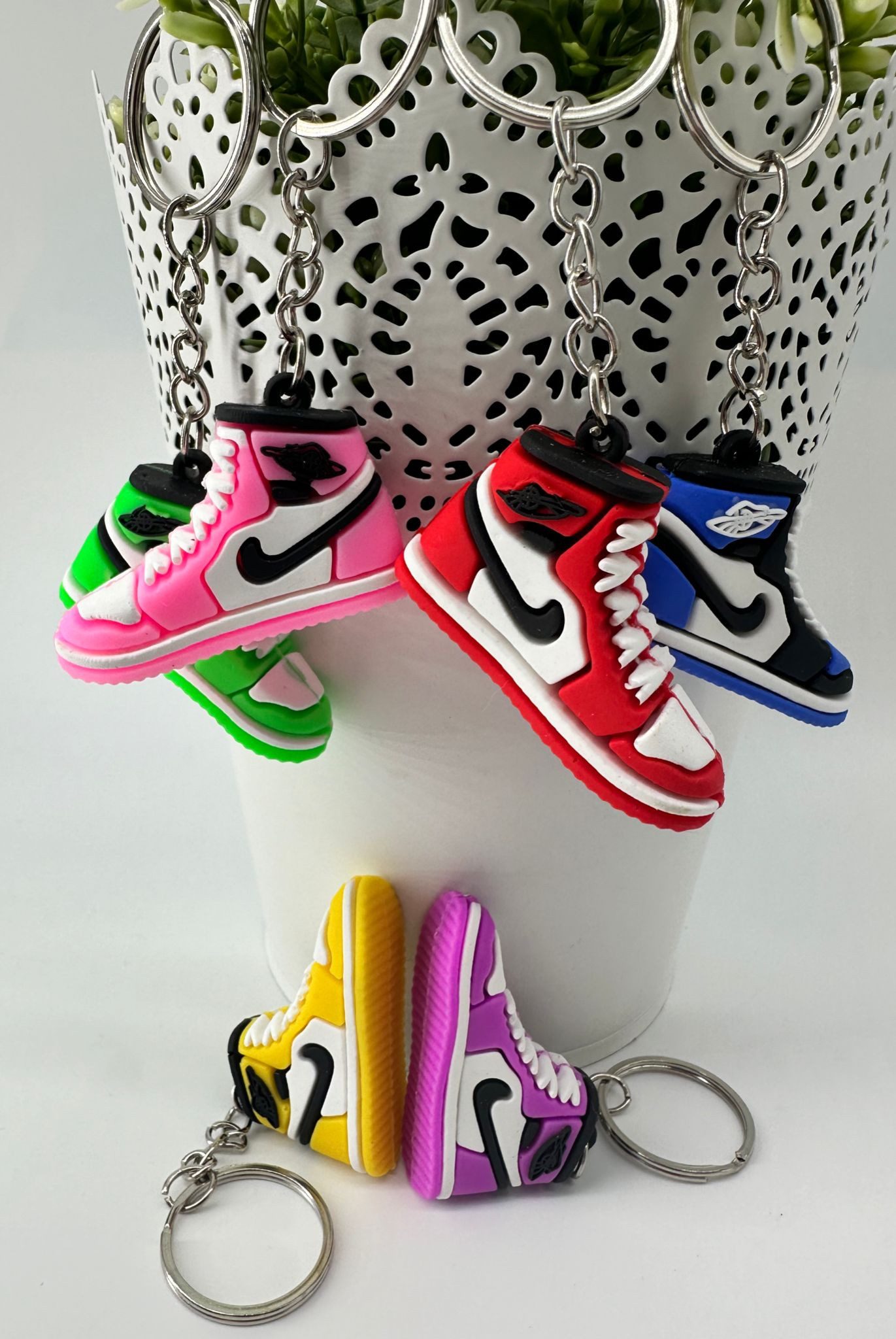 soma Schlüsselanhänger Bagclip Kinder Mini Sneaker rosa, Schlüsselanhänger Haustierschlüsselanhänger Geschenk Hund Frau Herren – Bild 5 von 5
