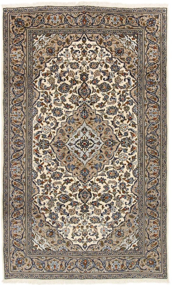 Orientteppich Keshan 156x259 Handgeknüpfter Orientteppich / Perserteppich, Nain Trading, rechteckig, Höhe: 12 mm
