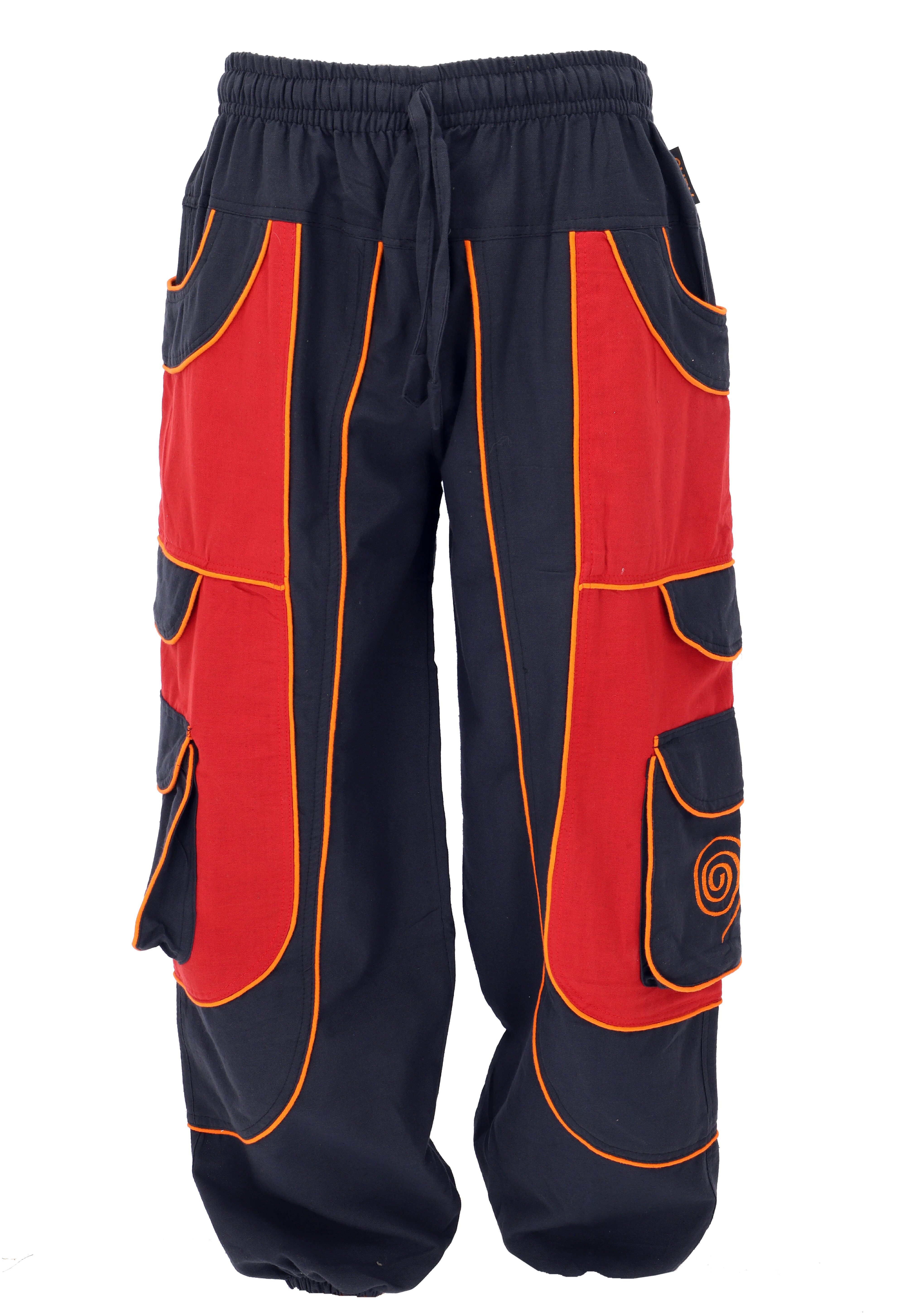 Guru-Shop Relaxhose Goahose, Herren Yoga Hose, bequeme Freizeithose.. Festival, Hippie, Ethno Style, alternative Bekleidung