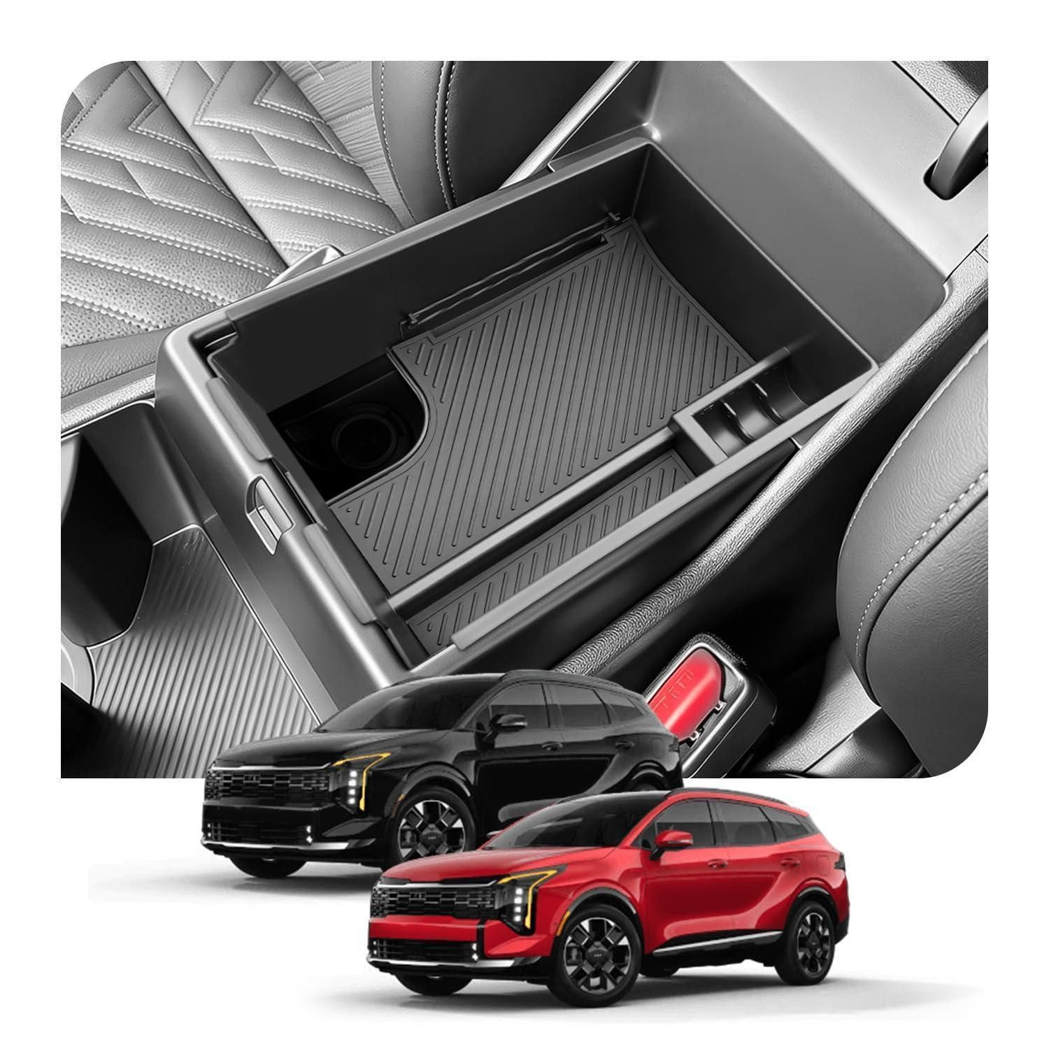 LuxusKollektion Taschenorganizer Mittelkonsole Organizer Kia Sportage 26-28 GT-Line/HEV/PHEV