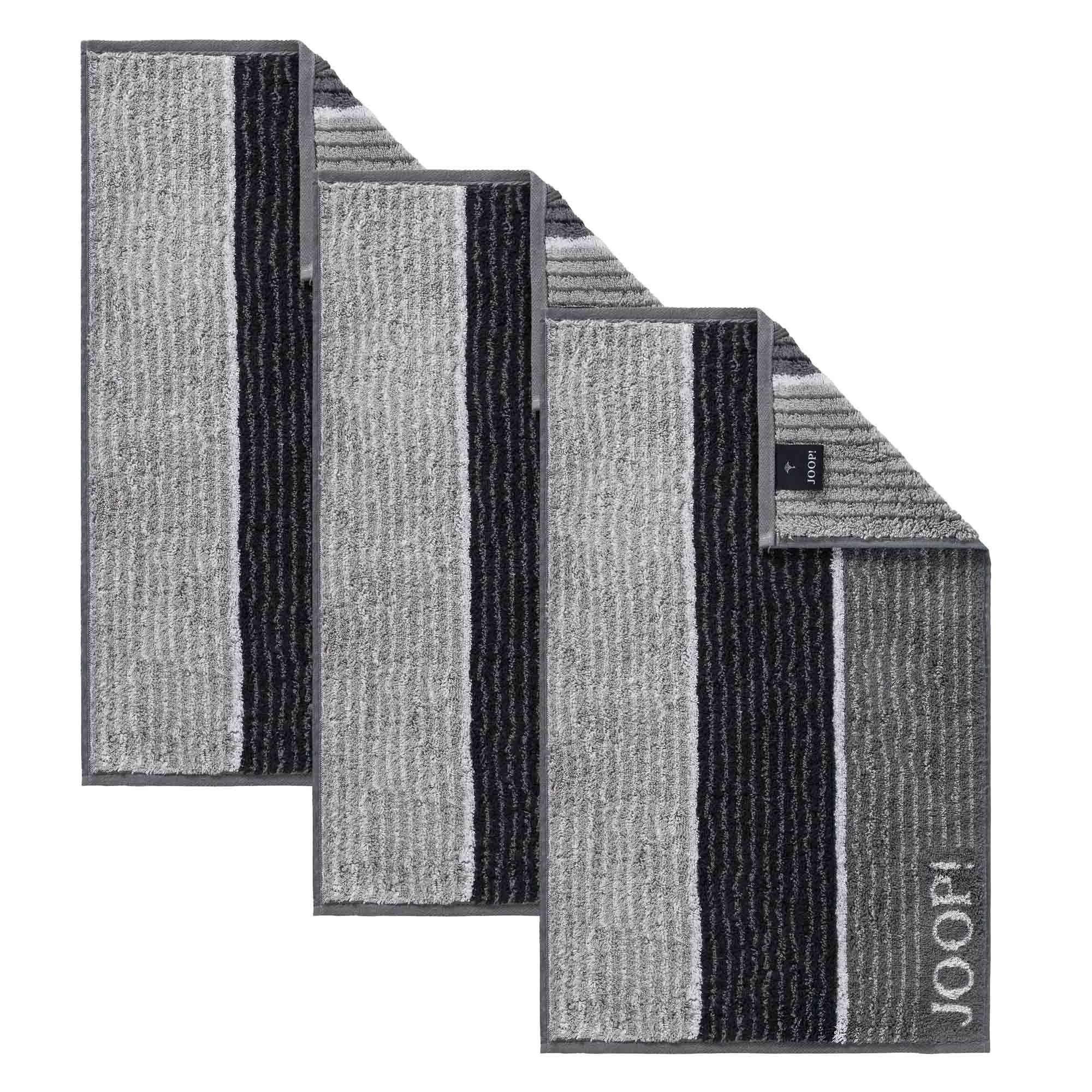 JOOP! Gästehandtücher Unisex Gästetuch 3er Pack Baumwolle, Frottier (Packung, 3-St)
