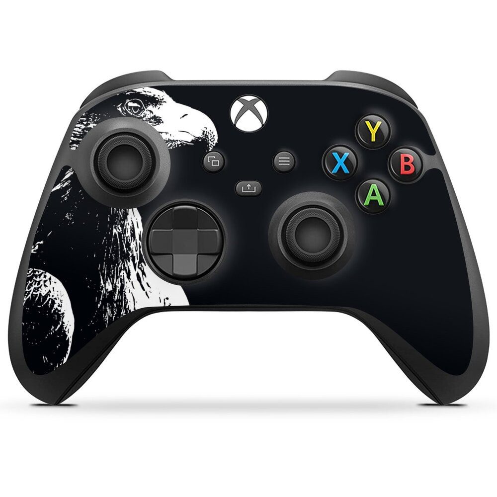 DeinDesign Konsolen-Cover Eintracht Frankfurt Offizielles Lizenzprodukt Attila SGE Attila, Microsoft Xbox Series X Controller Skin Aufkleber Sticker Folie