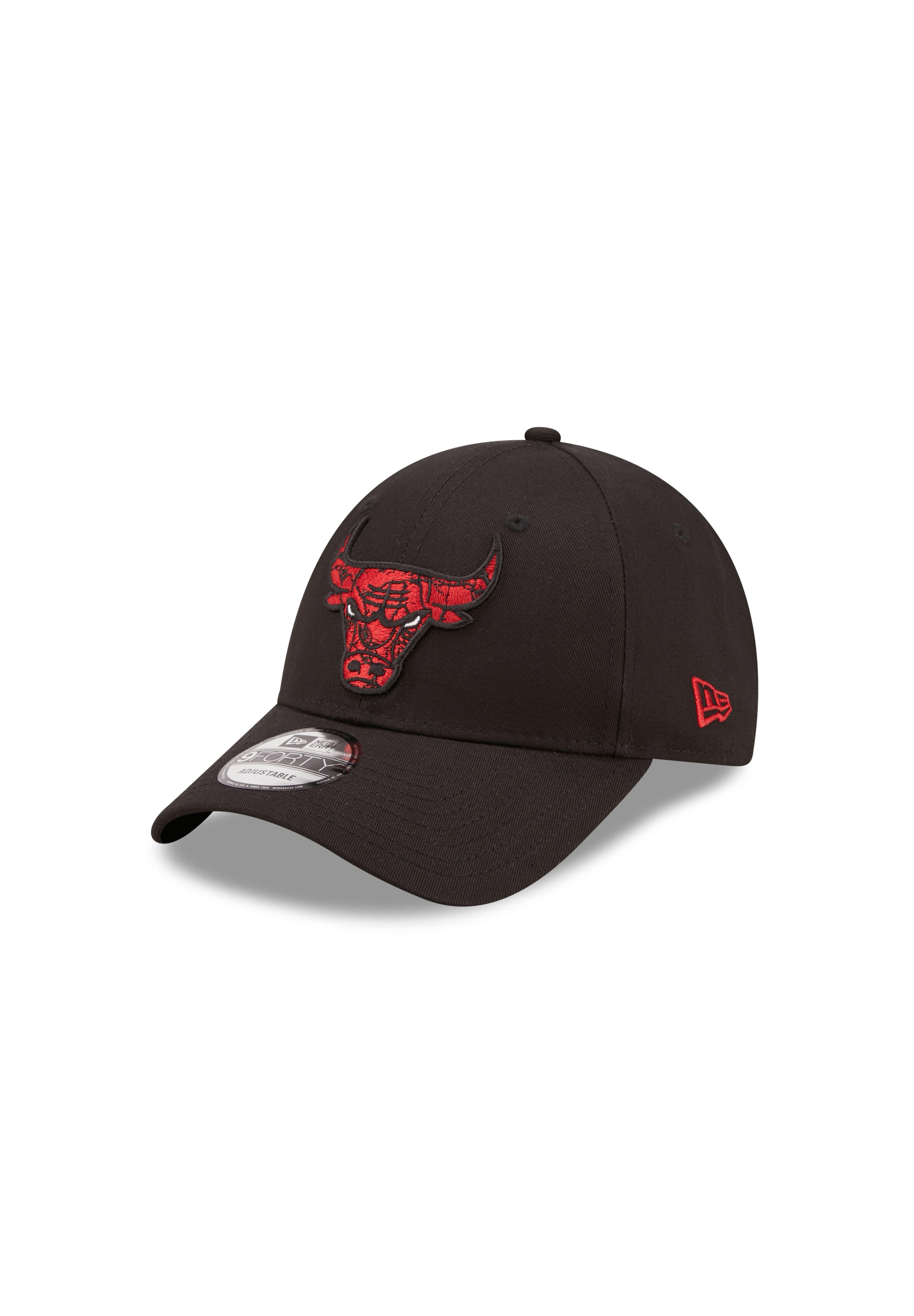 New Era Baseball Cap Chicago Bulls NBA Marble Infill Schwarz Verstellbare 9Forty Cap New Er (1-St)