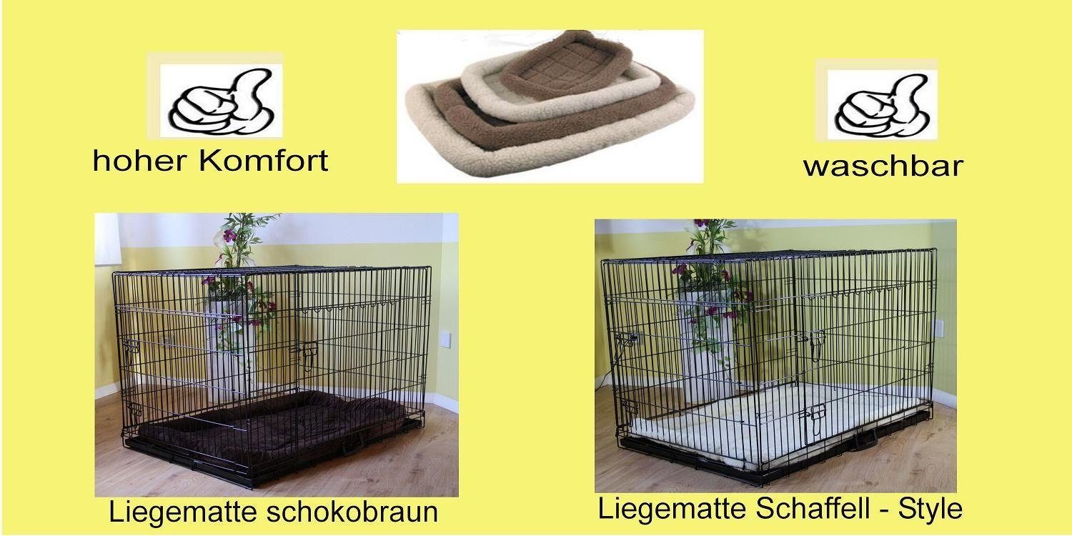 MYPETS Tiertransportbox KOMPLETTSET Hundegitterbox Hundetransportbox Hundebox Gitterbox