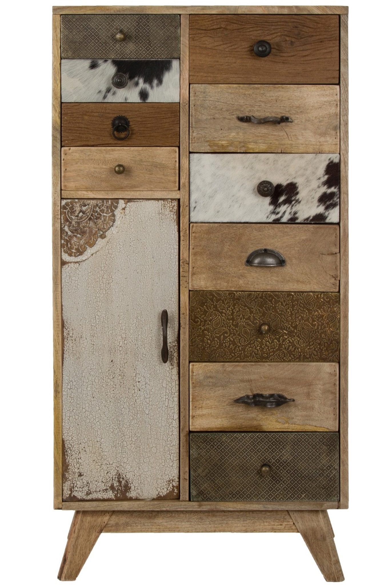 Kommode Großer Kommodenschrank "Levi", Hochkommode, Wohnzimmer