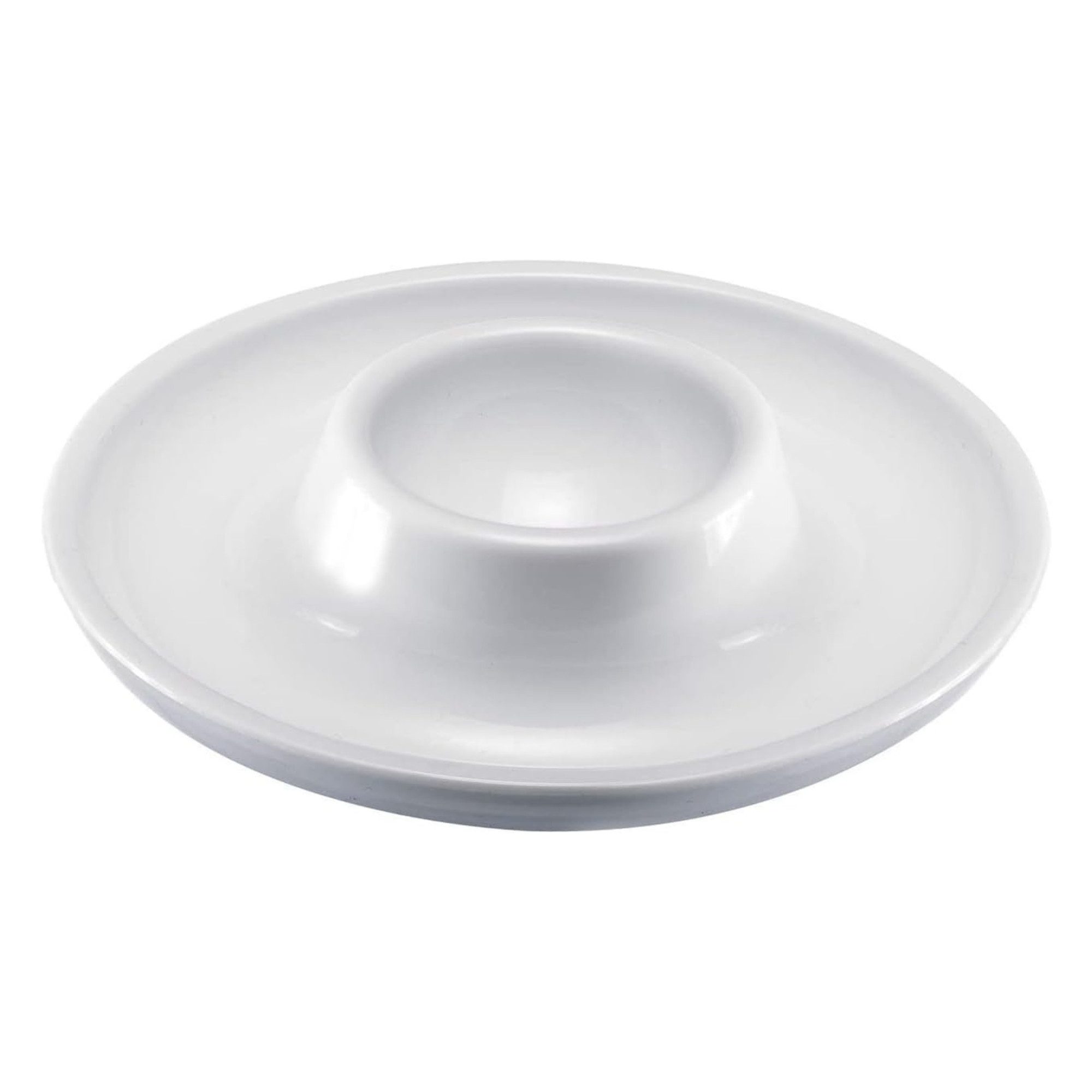 WESTMARK Eierbecher 3 Stk., rund, stapelbar, ø 10 cm, Punto, weiß