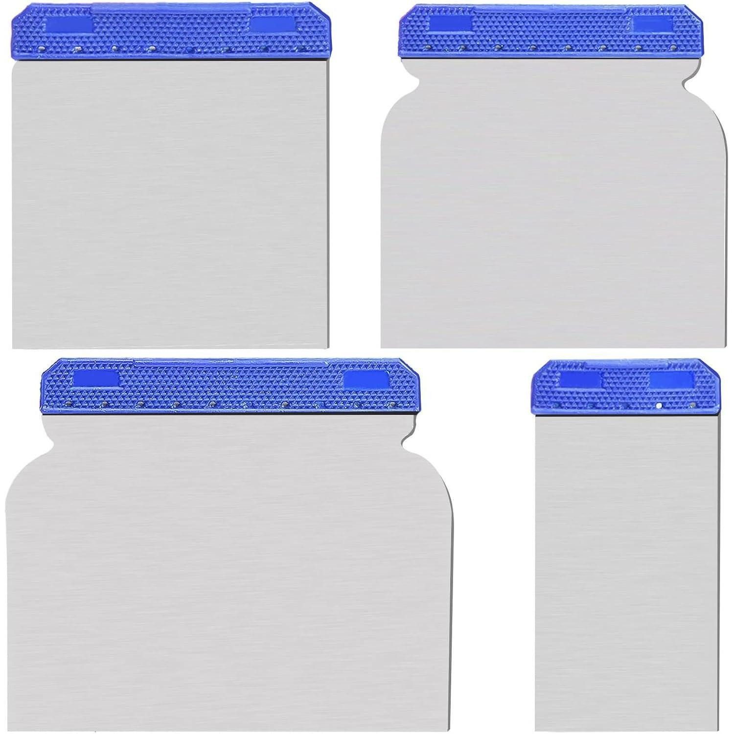 LuxusKollektion Japanspachtel Japanspachtel Set 4-teilig 50 80 100 120 mm flexibles Edelstahlblatt