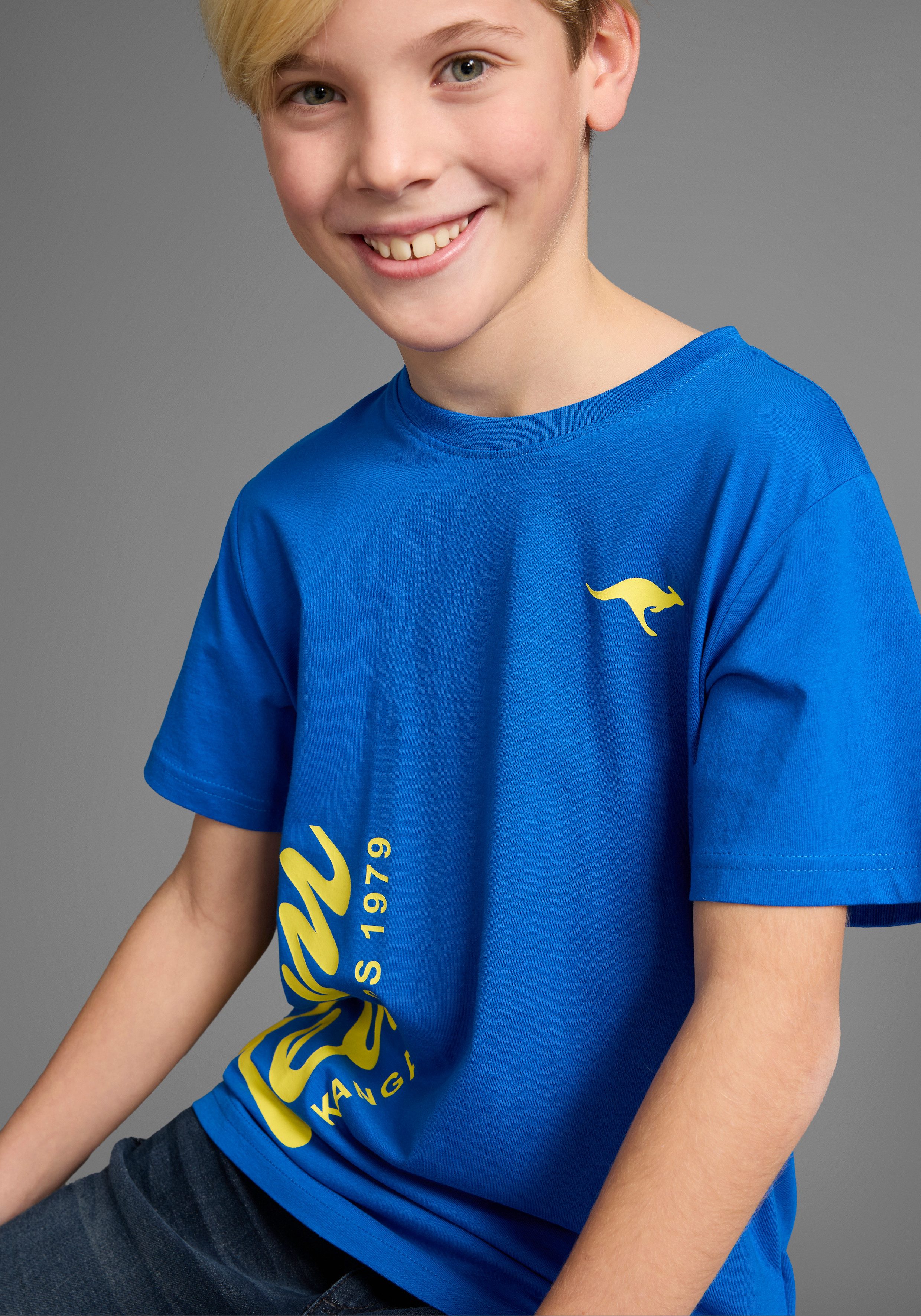 KangaROOS T-Shirt TEAM-Print, mit Logo-Print für Jungen