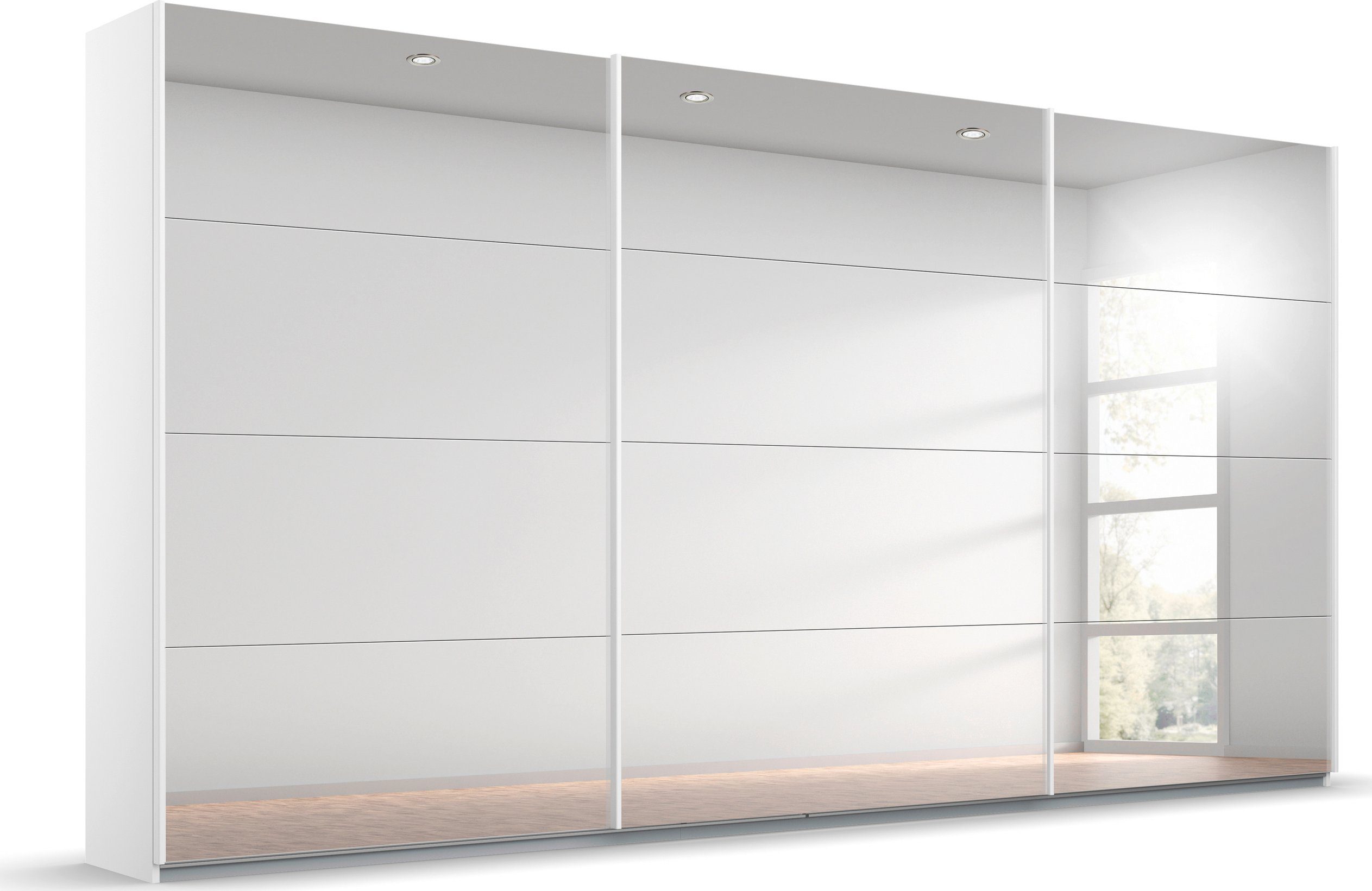 rauch Schwebetürenschrank Kleiderschrank Schrank Garderobe Wäscheschrank Ankleide ORACLE (Breiten 203/271/315/360 cm Höhen 210/229 cm) inkl. Schubladen-Einsatz und extra Einlegeböden MADE IN GERMANY