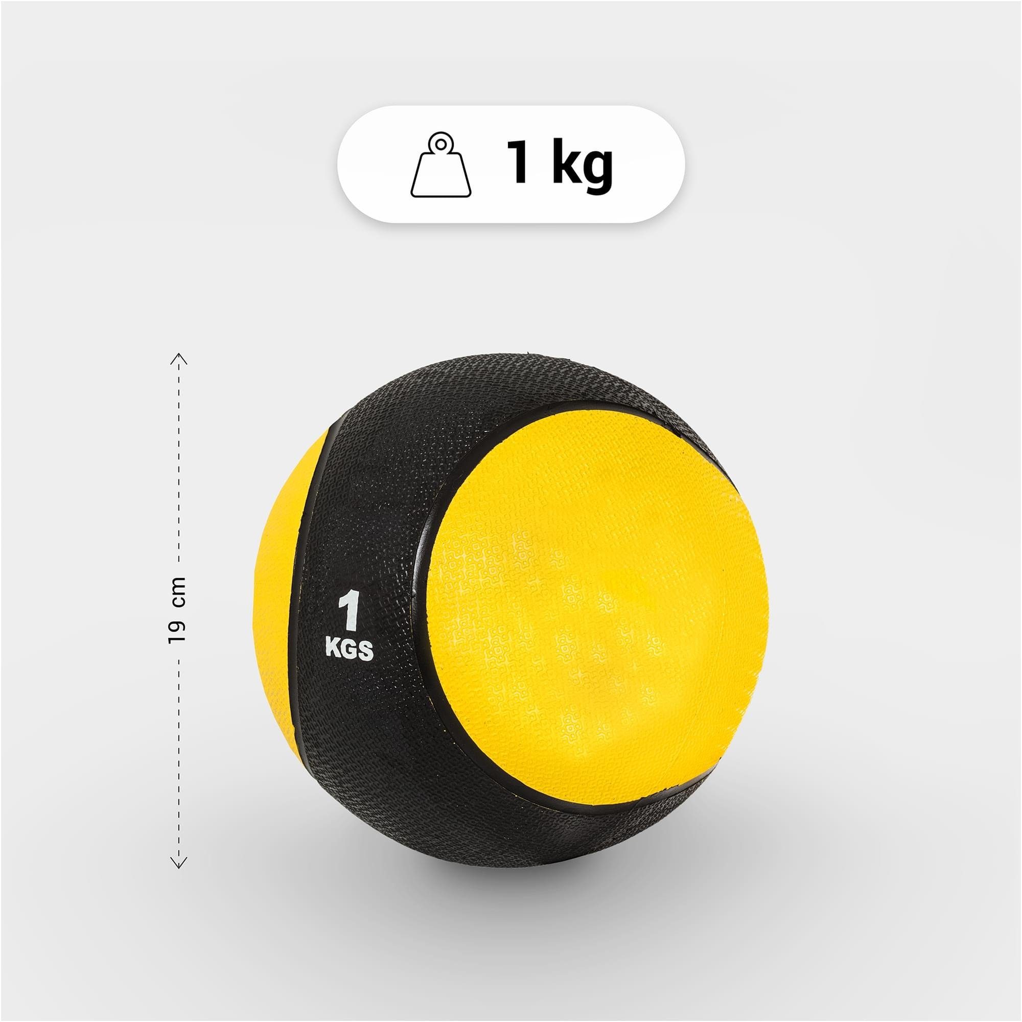 SPORTS Gelb mit Oberfläche, Slam GORILLA Medizinball - Farbwahl Gummi, aus griffiger Ball Einzeln/Set,