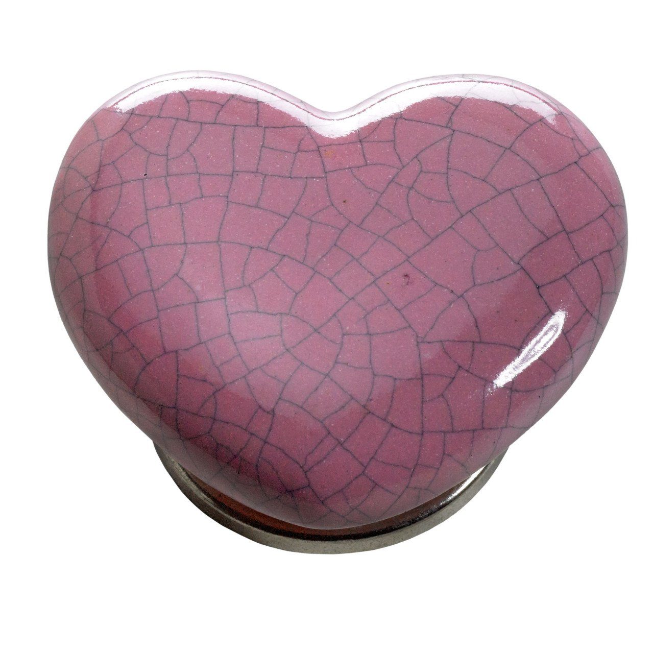 Hettich Möbelknopf Hettich Möbelknopf Keramik pink herzförmig 38,0 x