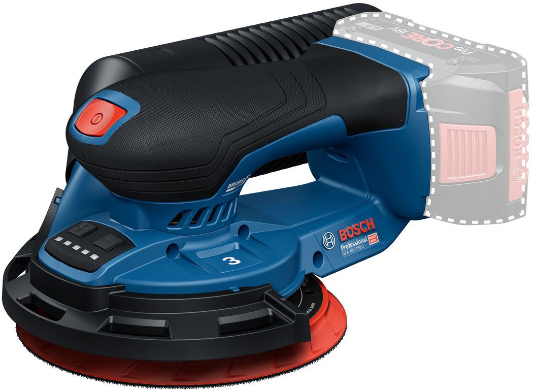 Bosch Professional Akku-Exzenterschleifer »GEX 18V-150-3 solo«, in L-BOXX 162, ohne Akku, ohne Ladegerät