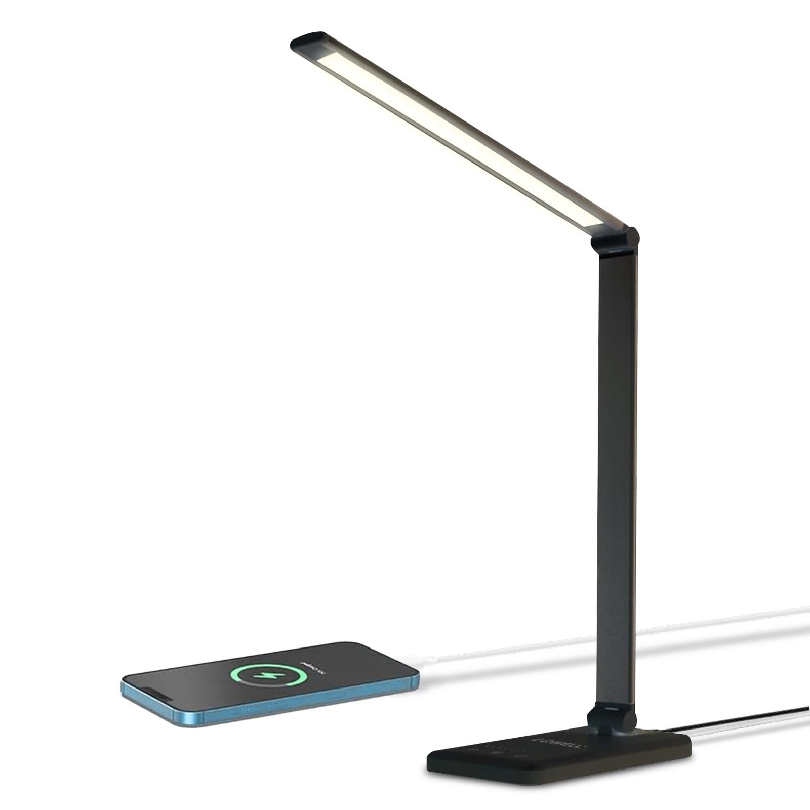 LQWELL Schreibtischlampe LED Schreibtischlampe Dimmbar Metallmaterial, günstig online kaufen