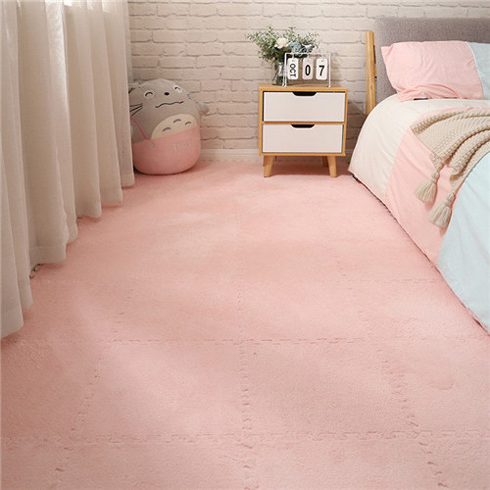 Agger Puzzlematte 12 Teile krabbeldecke Baby Kinder Puzzlematte Matte Spielmatte-30x30cm, (12-tlg), Flauschige Wohnzimmer Schlafzimmer Teppichfliesen