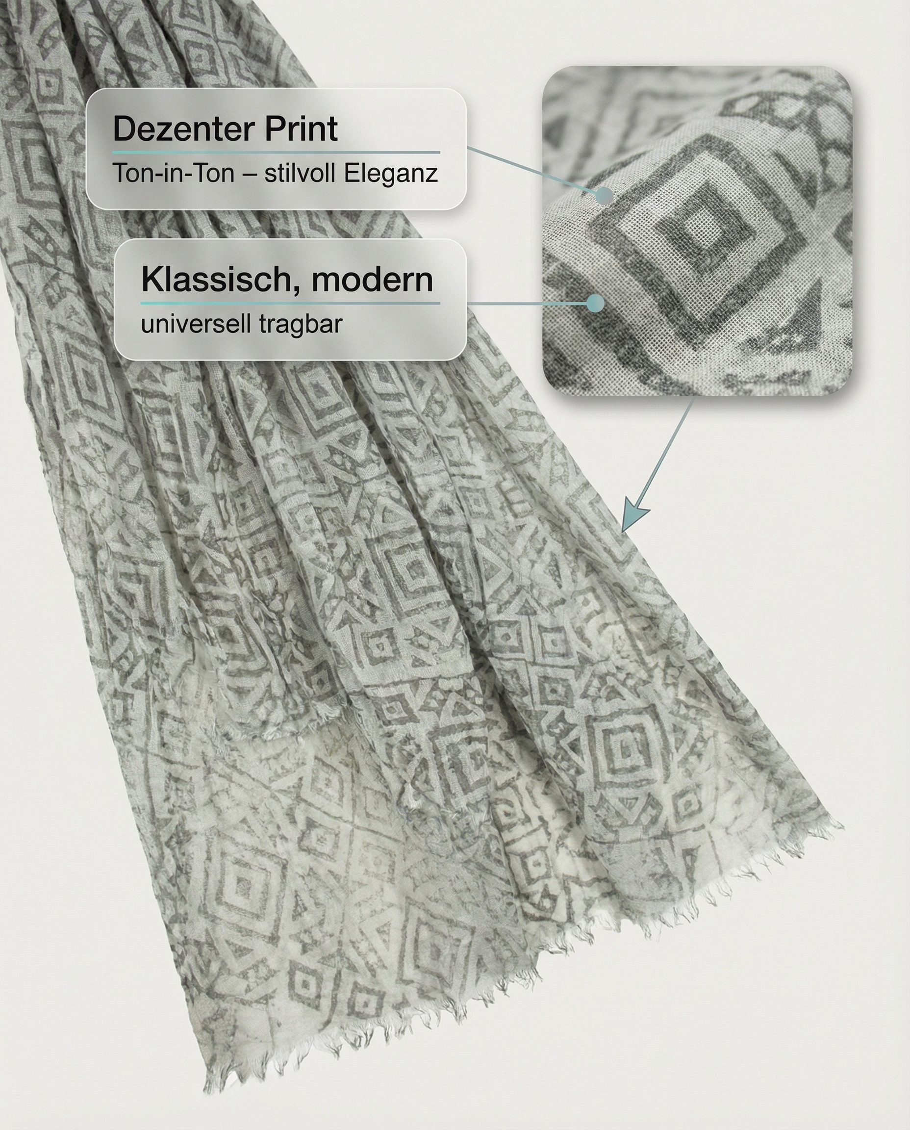 Sunsa Modetuch Schal XXL Große Stola Halstuch Schal aus 100% Modal