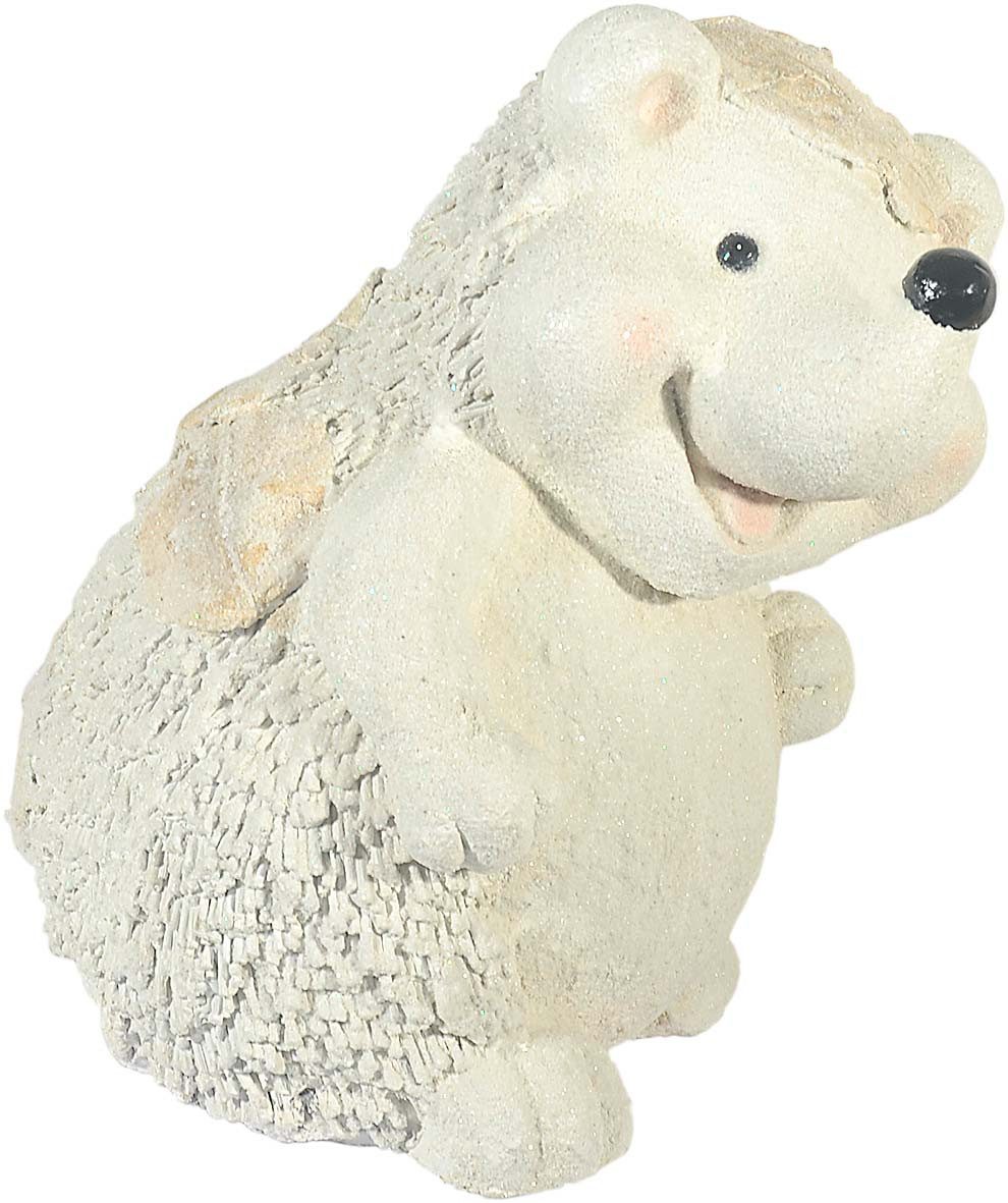 MystiCalls Weihnachtsfigur Winter Dekofigur Igel - Weihnachten Dekoration Figur (1 St), Sammlerfigur, Designerfigur, Gartenfigur, Dekorationsobjekt