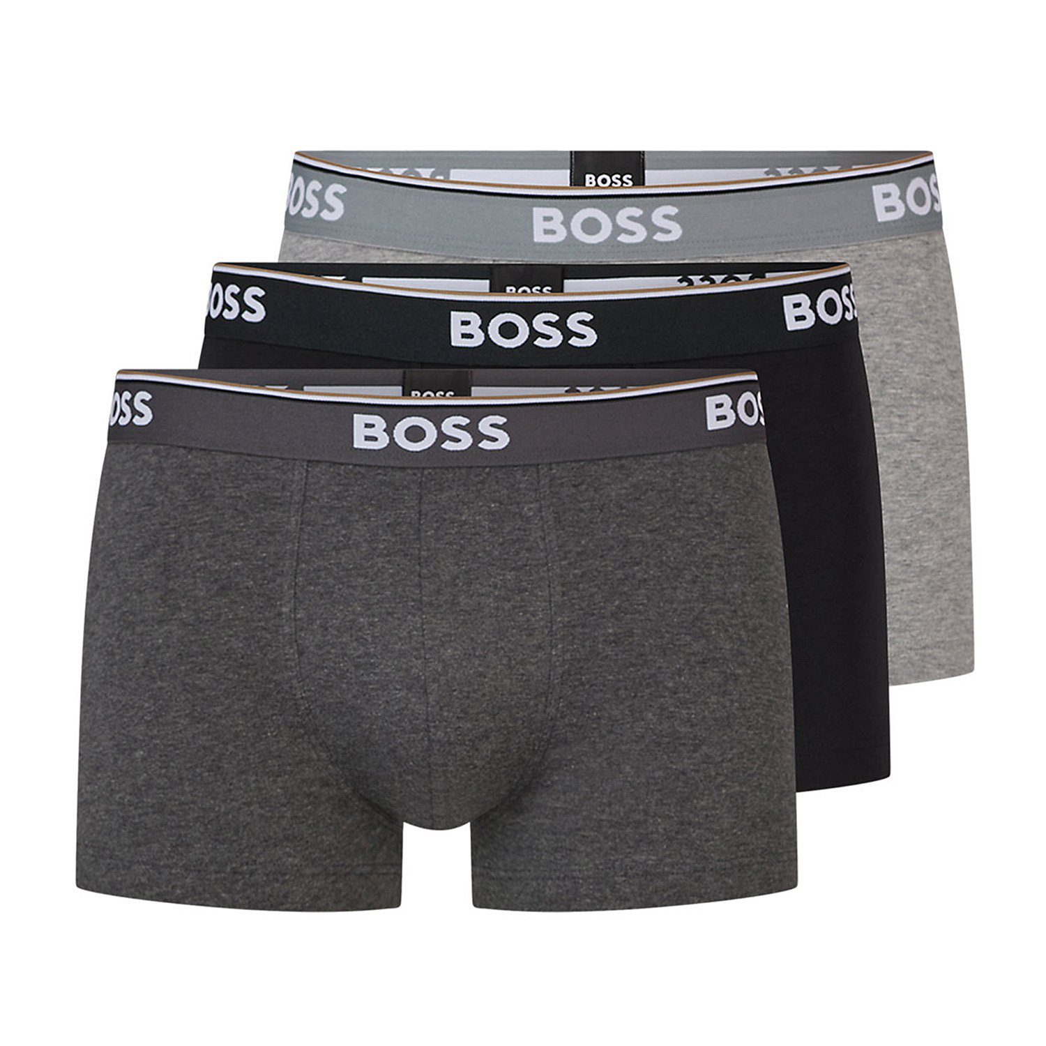 BOSS Boxer TRUNK 3P POWER (Packung, 3-St., 3er-Pack) Multi Pack Cotton Stre günstig online kaufen