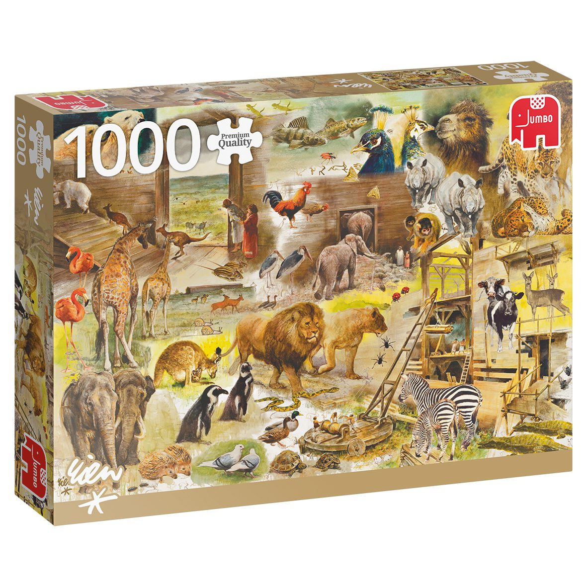 Puzzle Der Bau der Arche Noah, 1000 Teile Puzzle