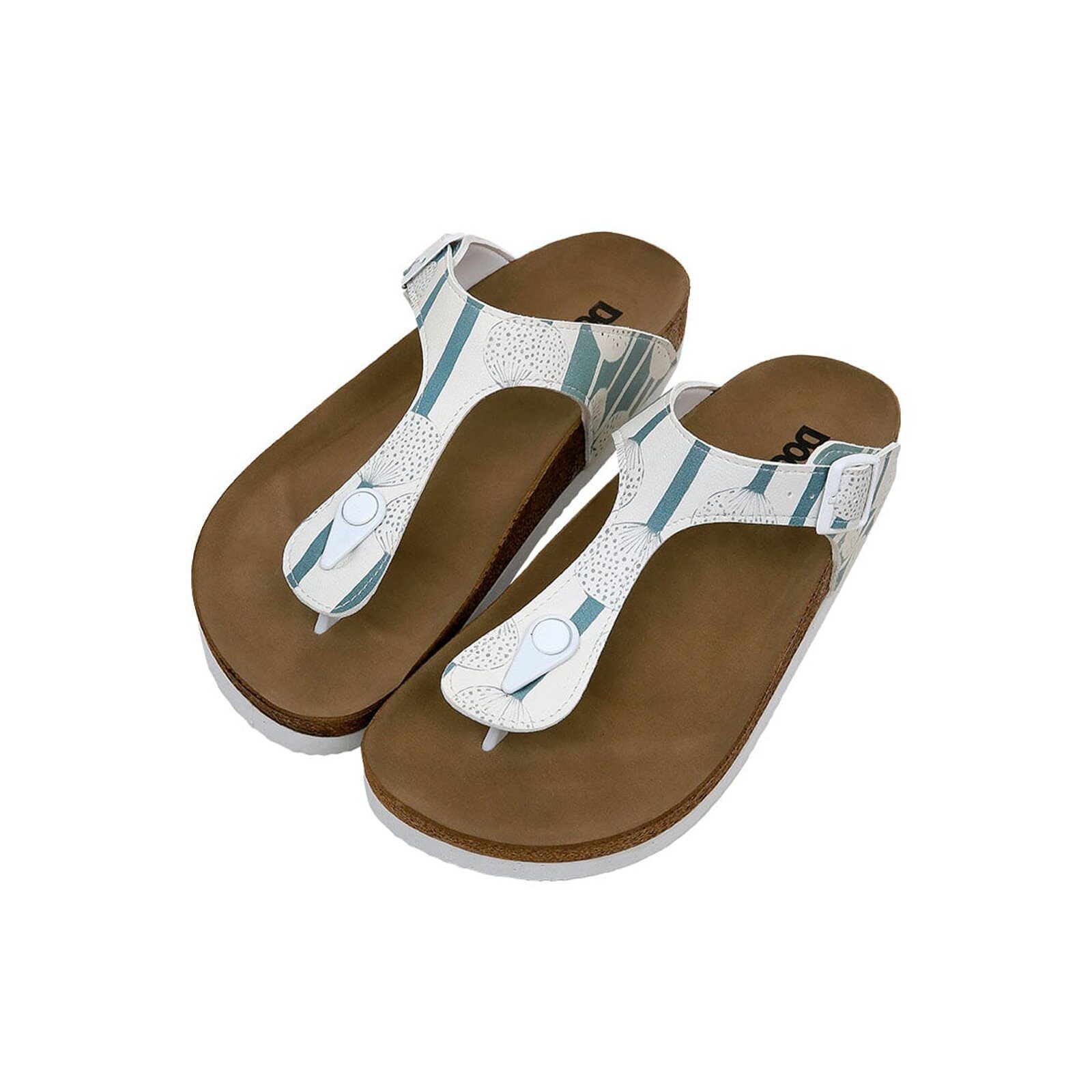 DOGO Lila Zehentrenner Dandelion Damen Sandalen Zehentrenner Handgefertigt günstig online kaufen