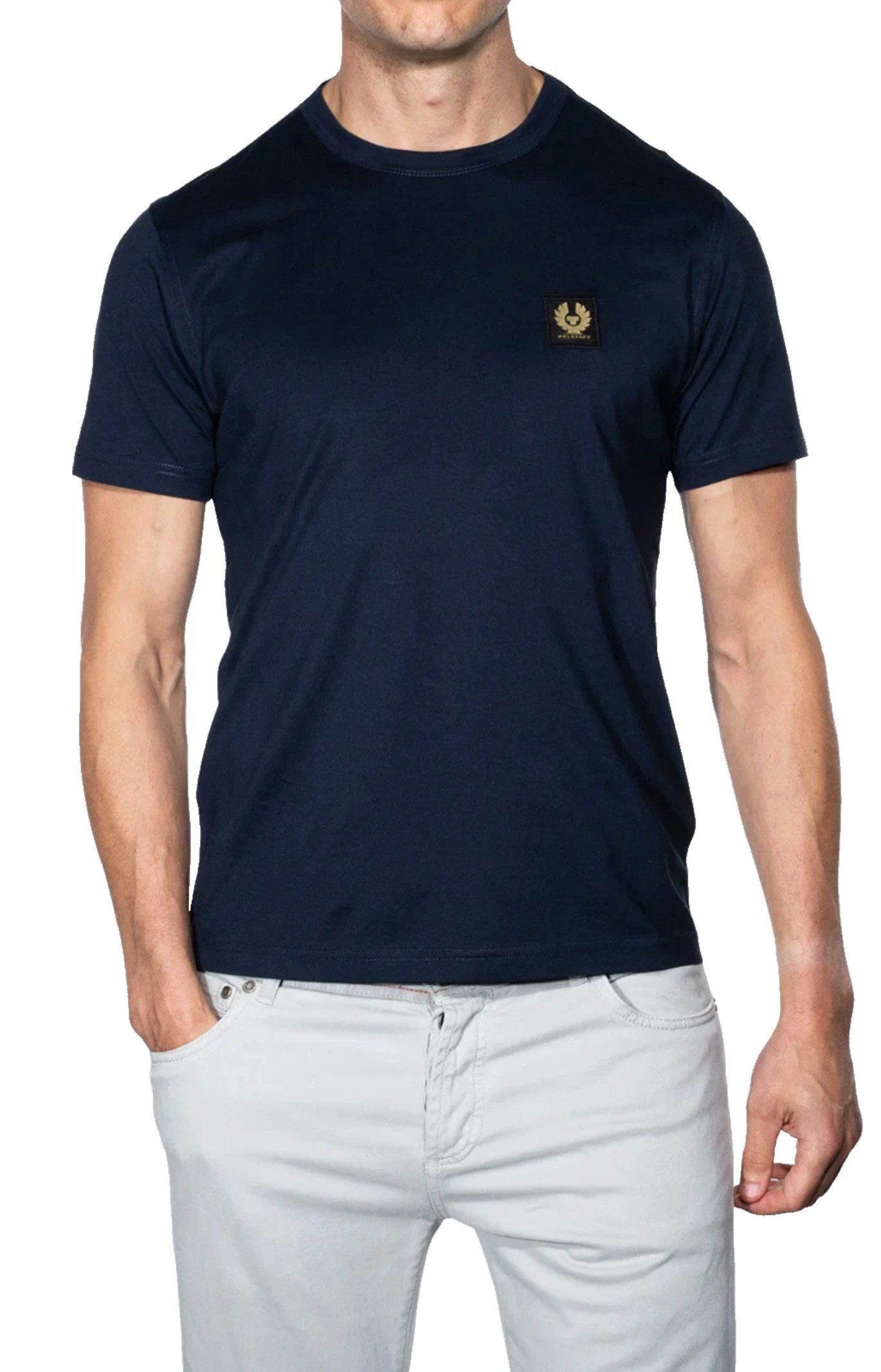 Belstaff T-Shirt Retro 1924 Phoenix Patch Regular Fit Shirt Gesticktem Rand versehener Phoenix-Patch auf der Brust