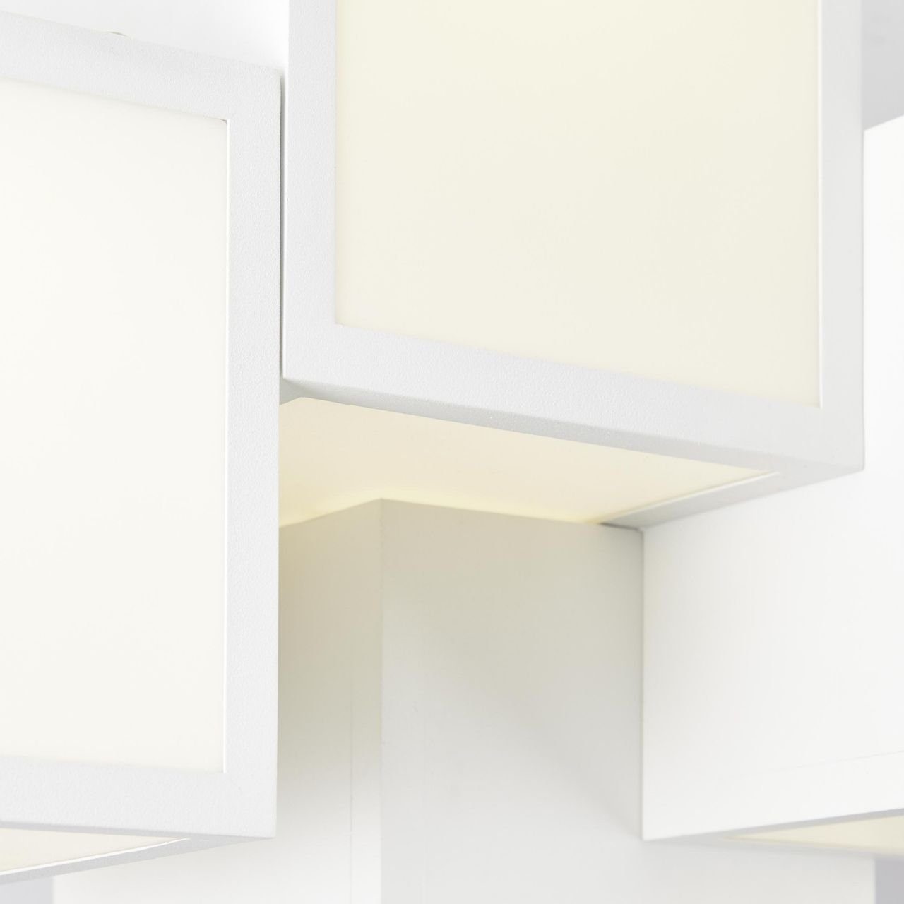 Cubix LED 5-flammig weiß, Metall/Kunststoff, Cubix, 1x Brilliant Lampe, Deckenleuchte Deckenleuchte, 3000K,