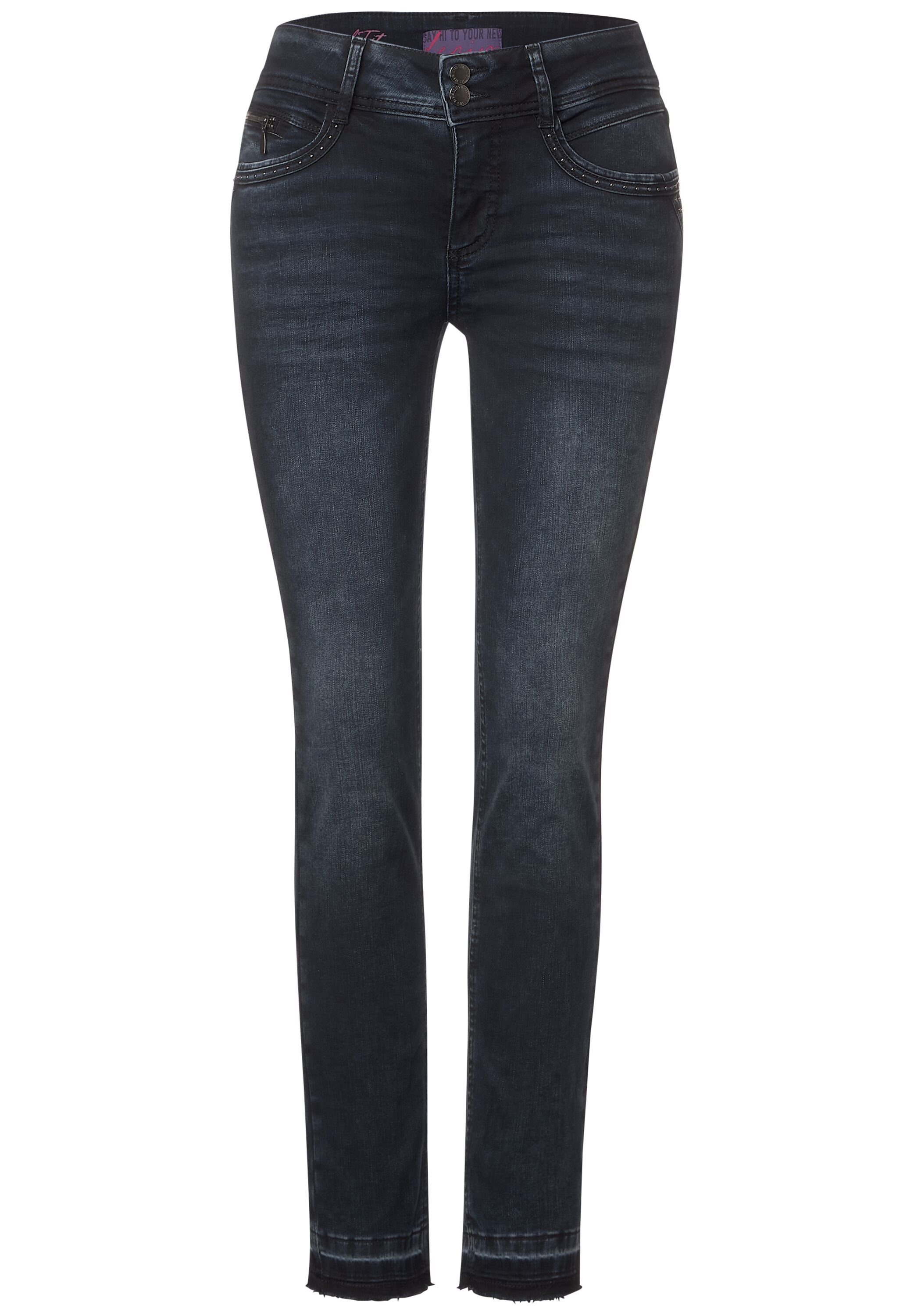 STREET ONE Waist Jeans Middle Gerade