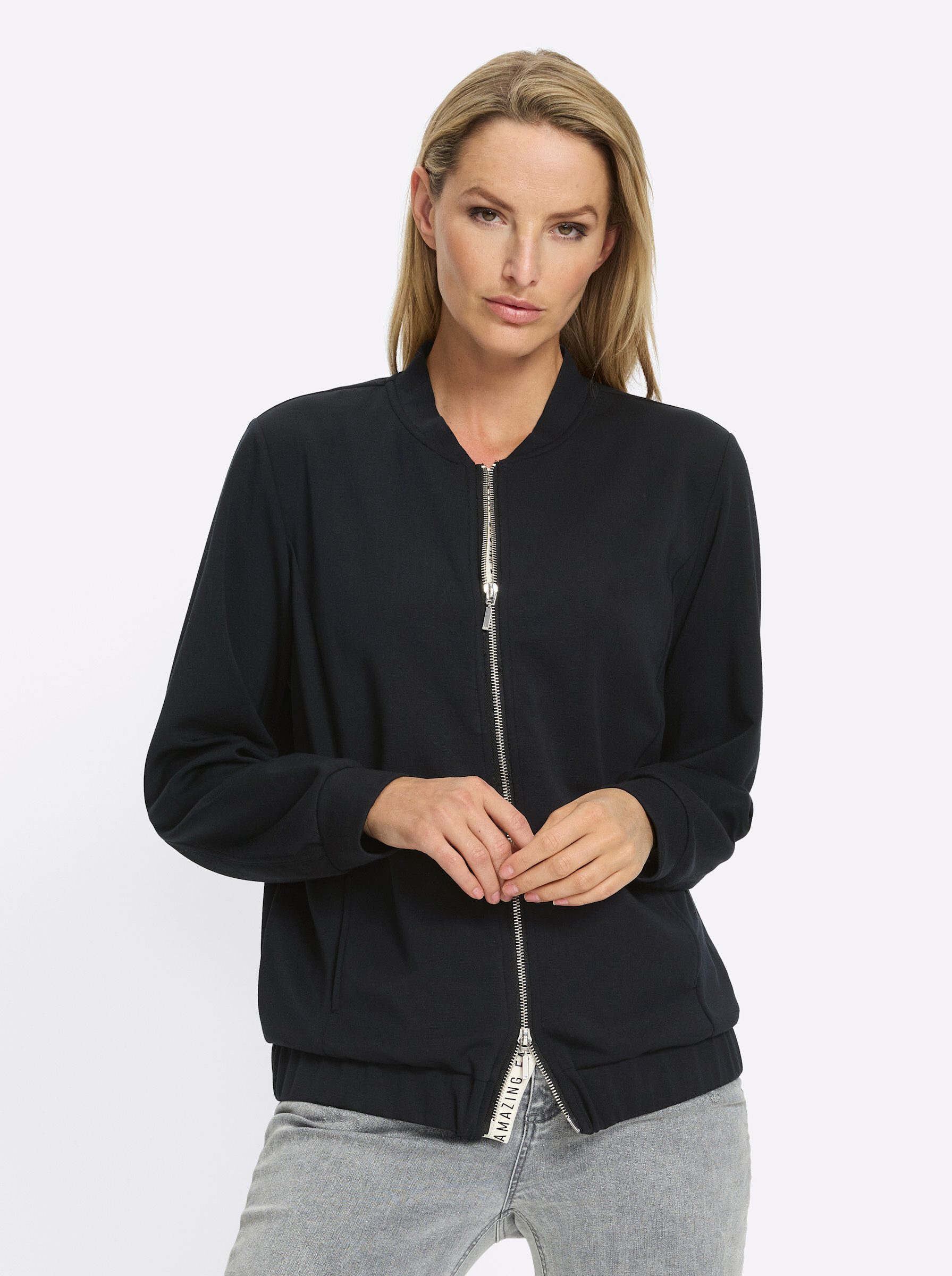 heine Shirtjacke Jersey-Jacke Langarm