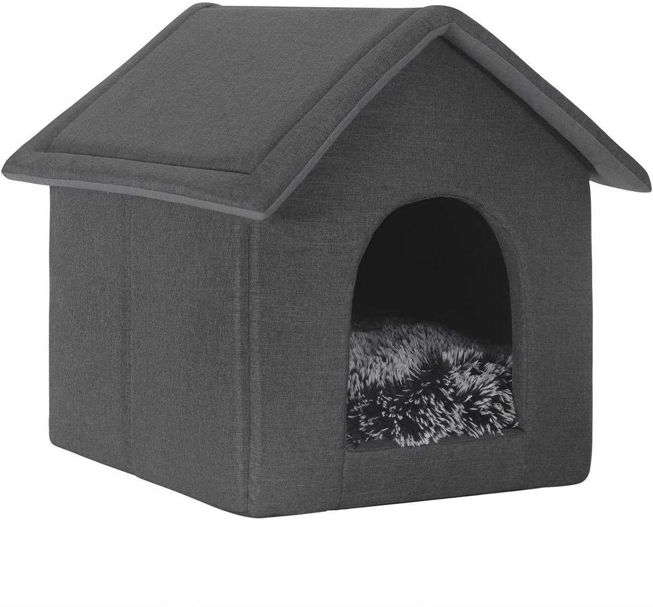 EUGAD Tierhaus, Hundehaus Katzenhaus mit herausnehmbarer Matte Kissen