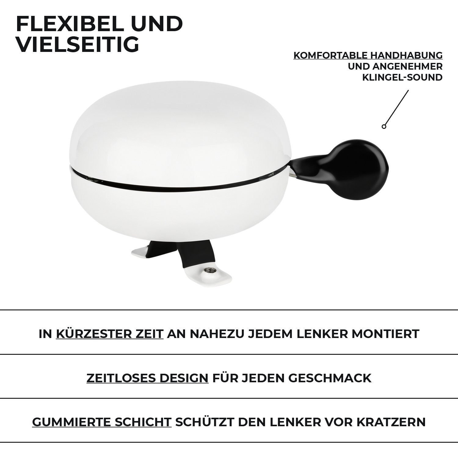 URBAN ZWEIRAD Fahrradlenker Fahrradklingel aus Metall
