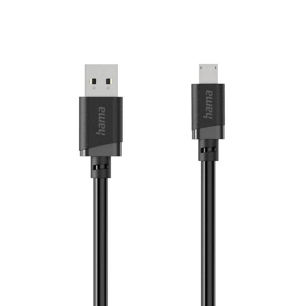 Hama USB-Kabel USB 2.0 USB-A Stecker, USB-Micro-A Stecker 3 m Schwarz USB-Kabel