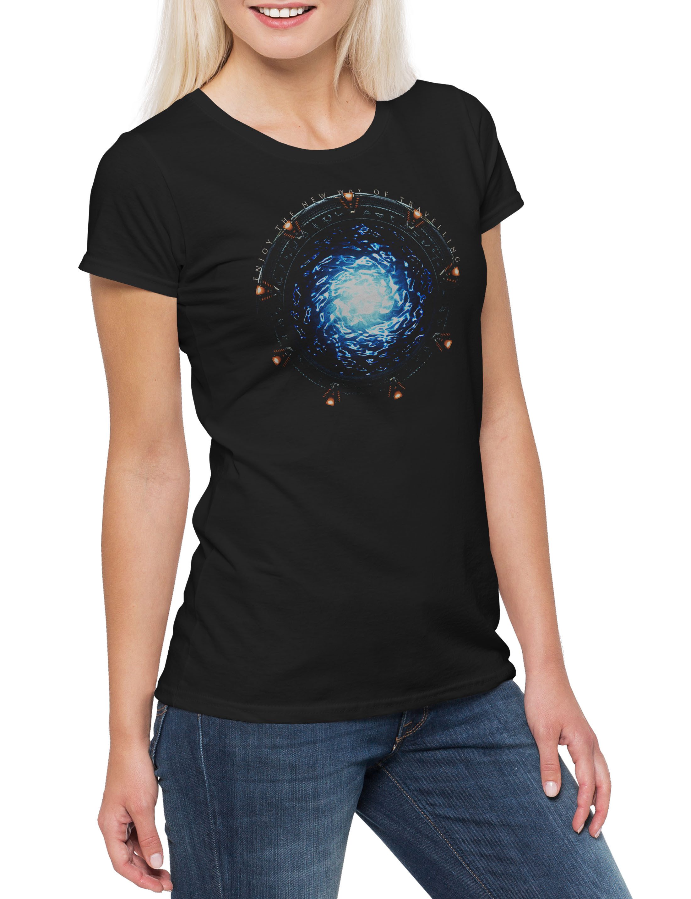 Urban Backwoods Print-Shirt Star Portal Damen günstig online kaufen