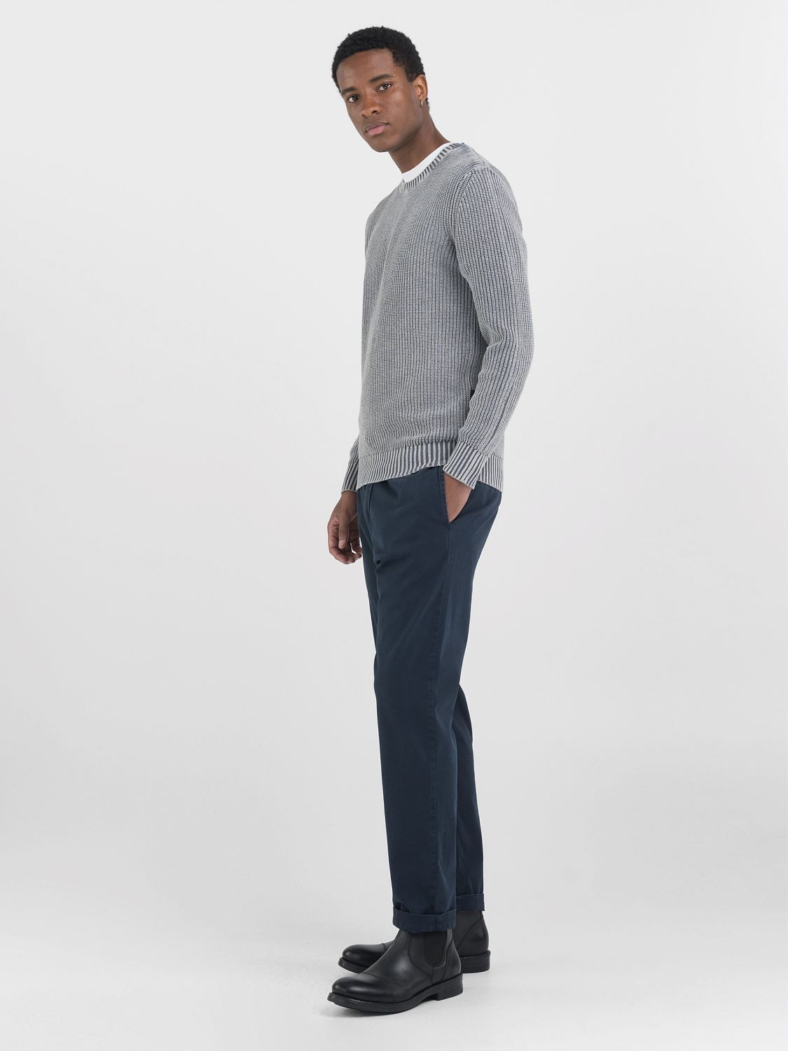 Replay Rundhalspullover