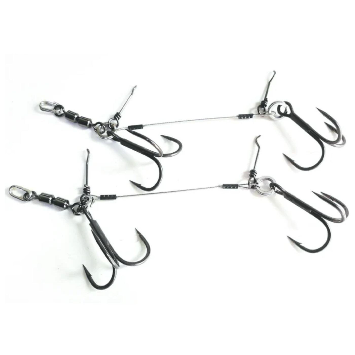 Pikecraft Drillingshaken Pikecraft Double Swivel Stinger Rig L BKK 2/0 - 2 Stingerhaken