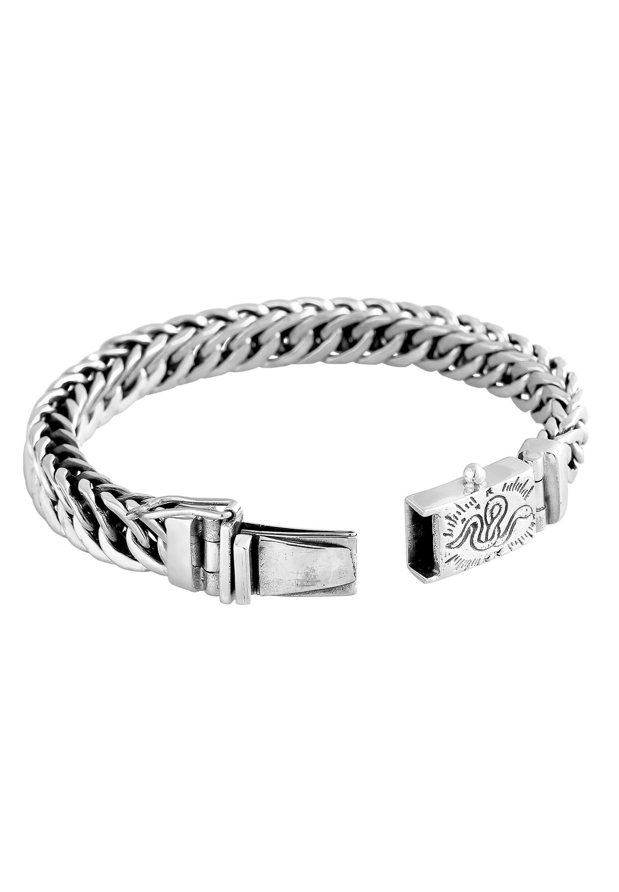 HAZE & GLORY Silberarmband Herren Panzerarmband - Cobra 925 Silber, Schlange