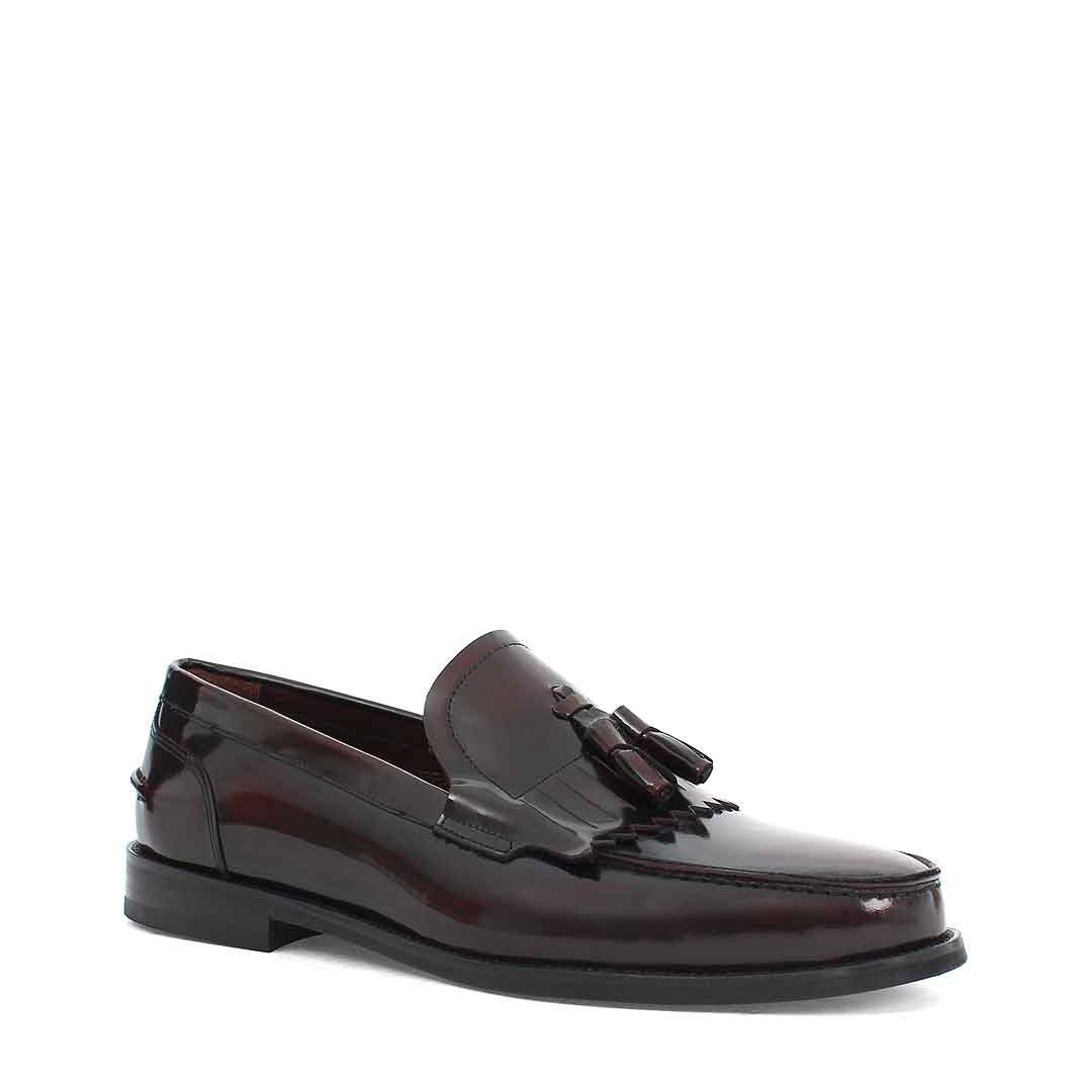 Celal Gültekin Herren Lackleder Slipper – Elegante Loafer mit Fransen Loafe günstig online kaufen