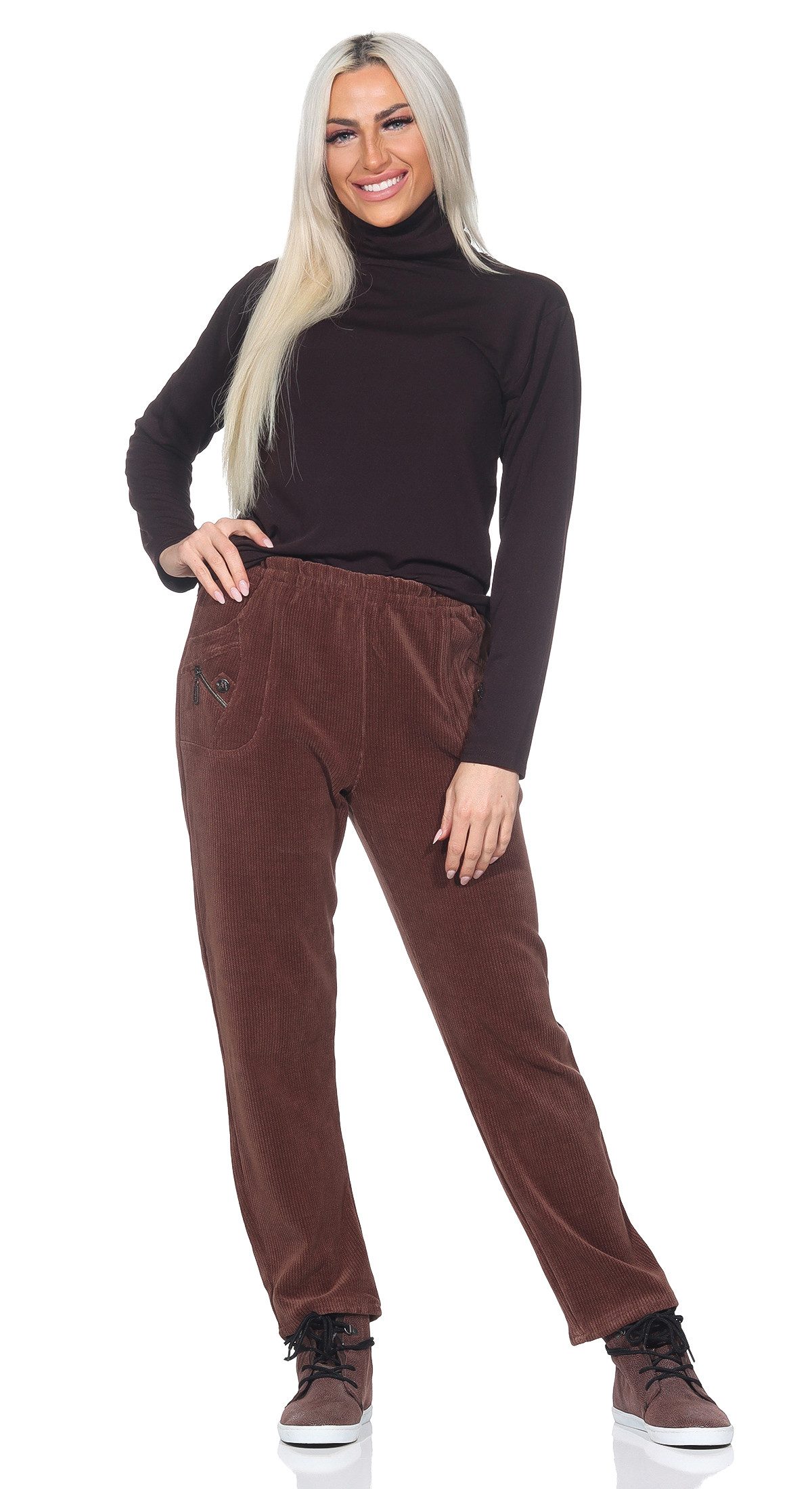 Cherry Berry Cordhose Damen Cordhose Kurzgröße günstig online kaufen