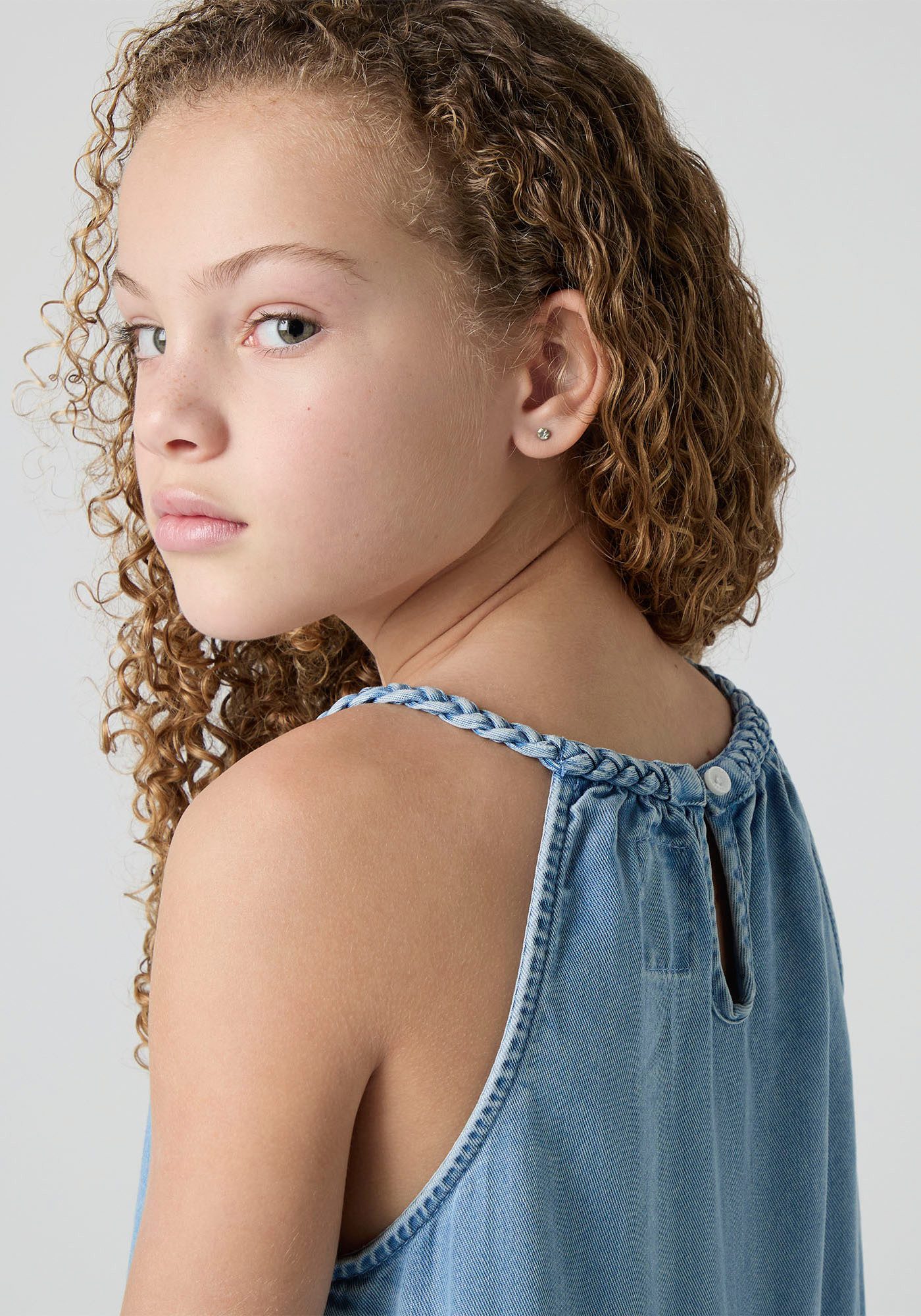 Levi's® Kids Neckholderkleid LVG HALTER TIERED DRESS mit horizontalen Nähten