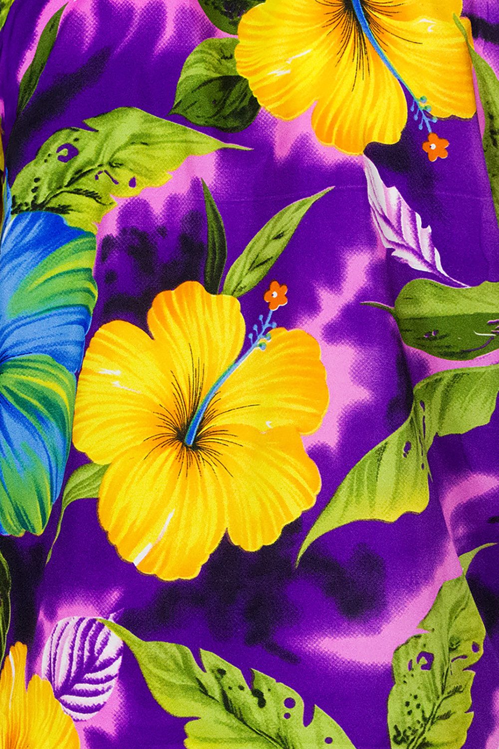 King Kameha Sarong Big Flower Funky Hawaii-Sarong Pareo Cover-Up Strand Damen Bikini, Pareo Cover-Up