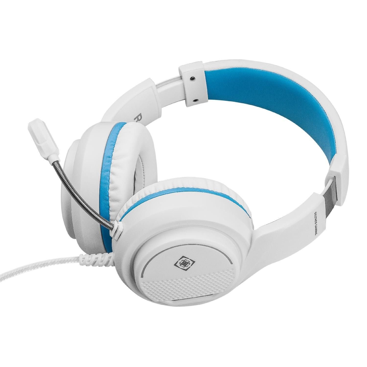 Herstellergarantie) inkl. 5 Jahre Headset Kopfhörer PS5 Headset für Stereo weiß Gaming Mikrofon, DELTACO (außenstehendes