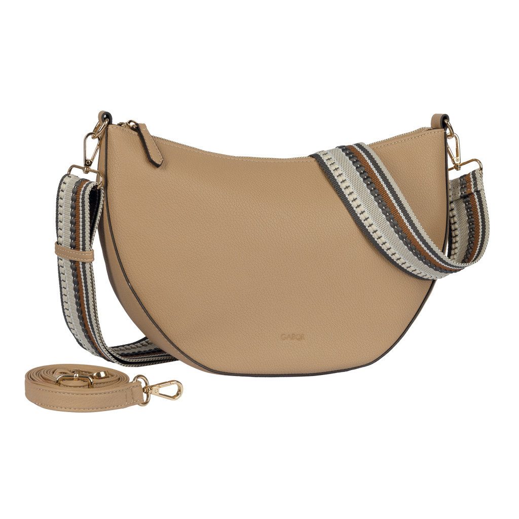 Gabor Umhängetasche Linda Summer (Set, 2-tlg., 2 Schultergurte: 1 Gewebeband, 1 aus hochwertigem Kunstleder), Schultertasche mit dezentem Logo und extrabreitem Schultergurt