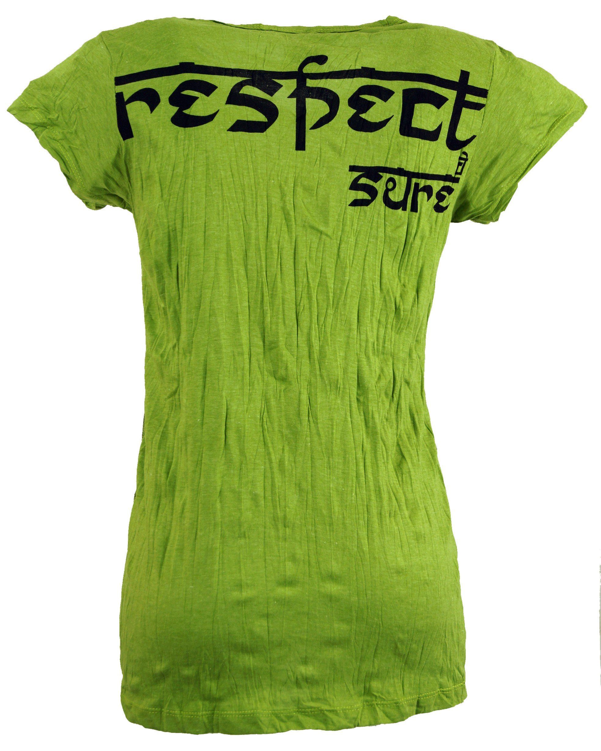 Guru-Shop T-Shirt Sure T-Shirt Shiva - lemon Festival, Goa Style, alternati günstig online kaufen