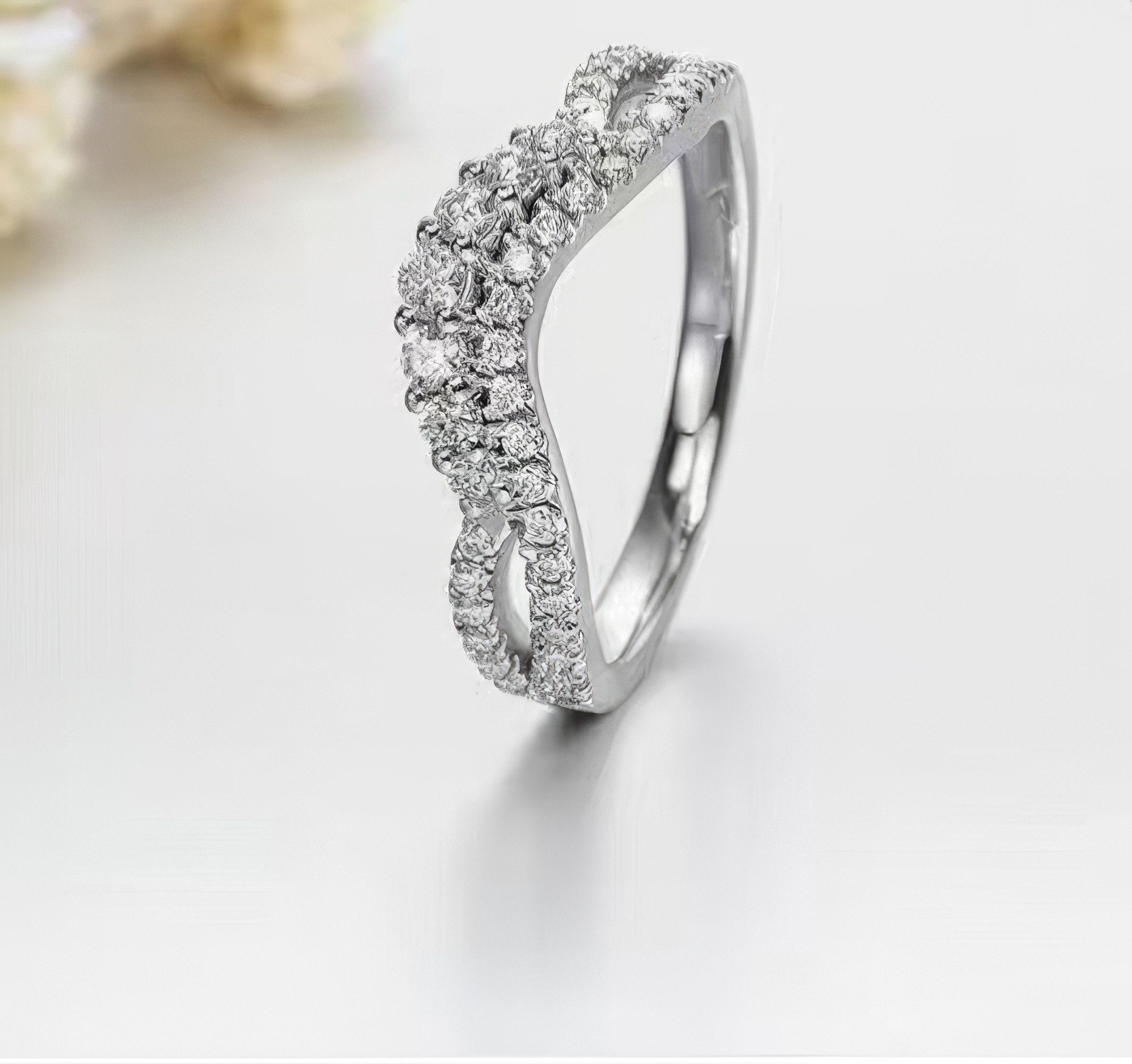 Jumpeak Diamantring wedding ring, engagement ring, ring gold damen 585 echtgold, liebes geschenk für sie, geschenk zur erstkommunion, damen geschenk