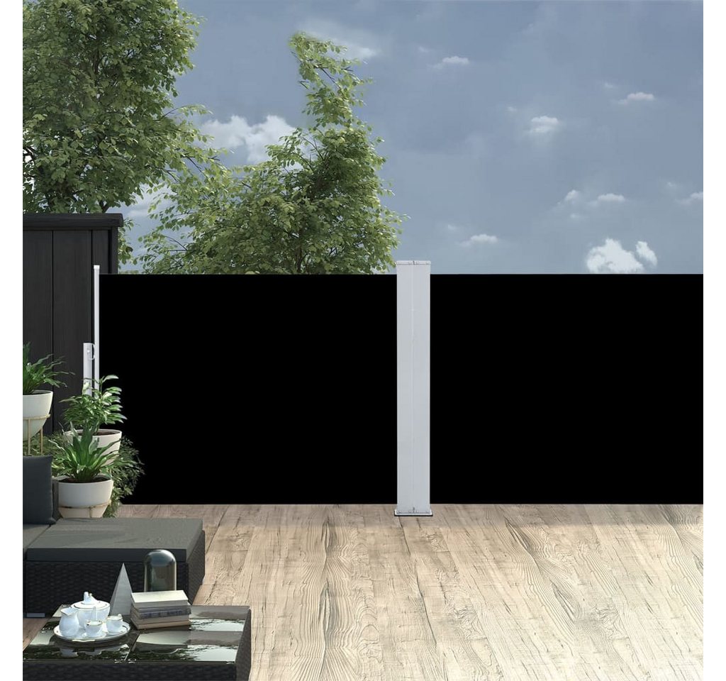 Thumbnail - vidaXL Seitenmarkise Ausziehbare Seitenmarkise Schwarz 120 x 1000 cm