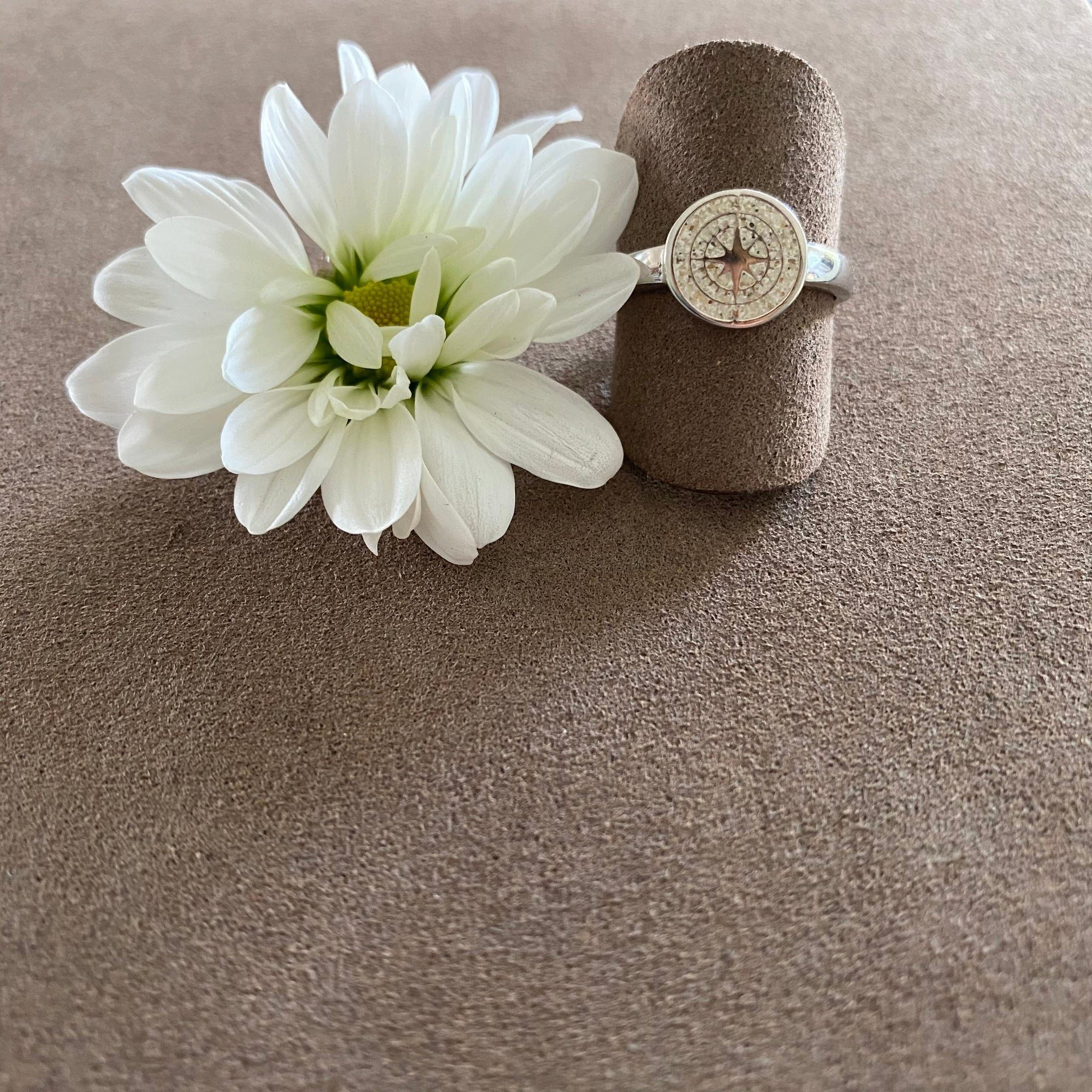 DUR Fingerring DUR Schmuck: Ring "Kompass" mit Strandsand R5157 günstig online kaufen