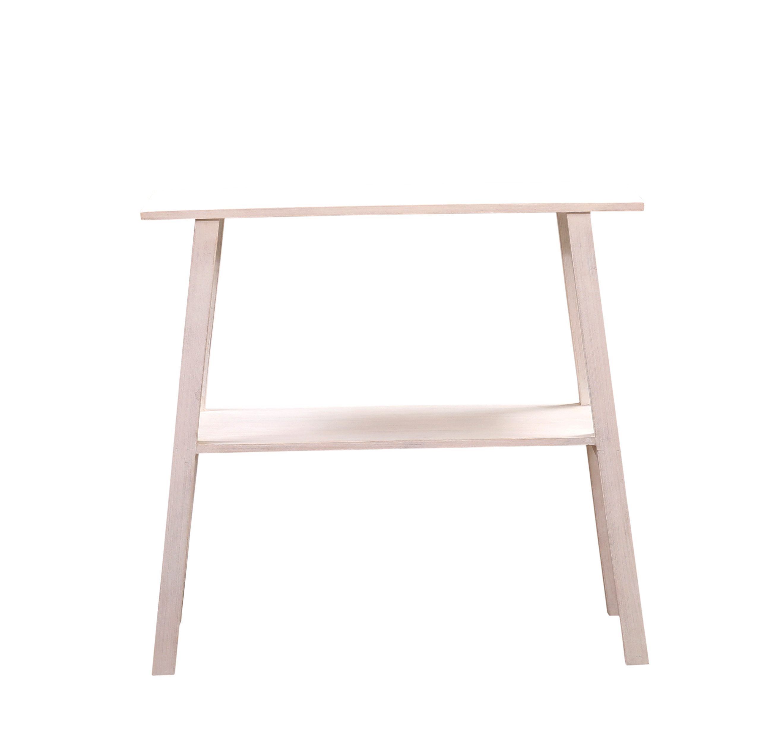 Marrakesch Orient & Mediterran Interior Konsolentisch Boho Deko Konsole Anrichte Japandi 90cm Weiss