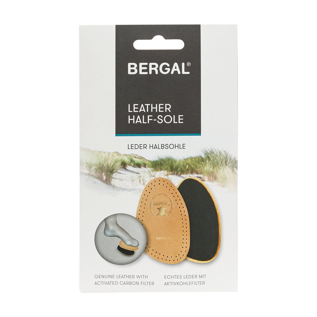 Bergal Halbsohlen Leder Halbsohle